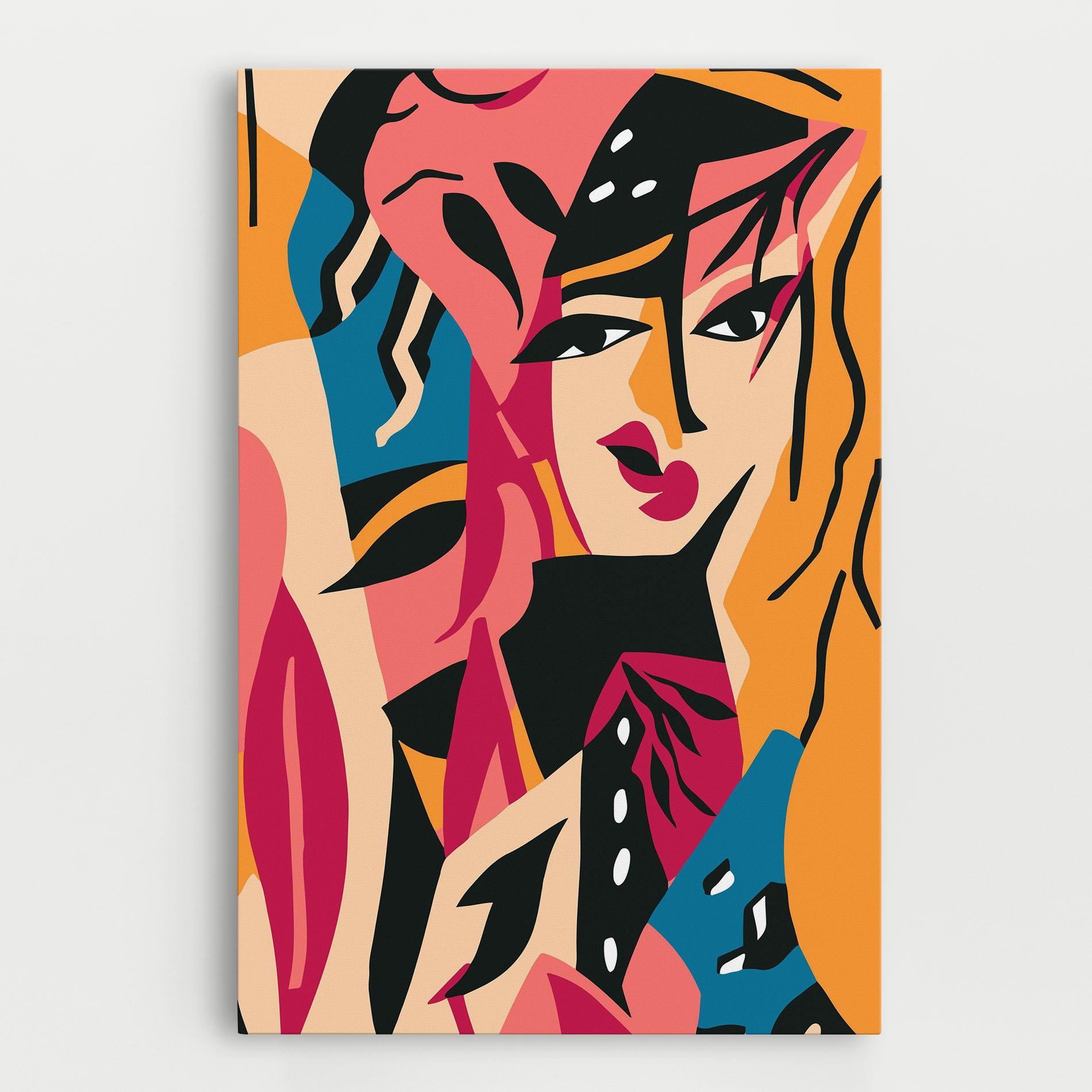 Tablou Canvas Crowd Face mockup 0