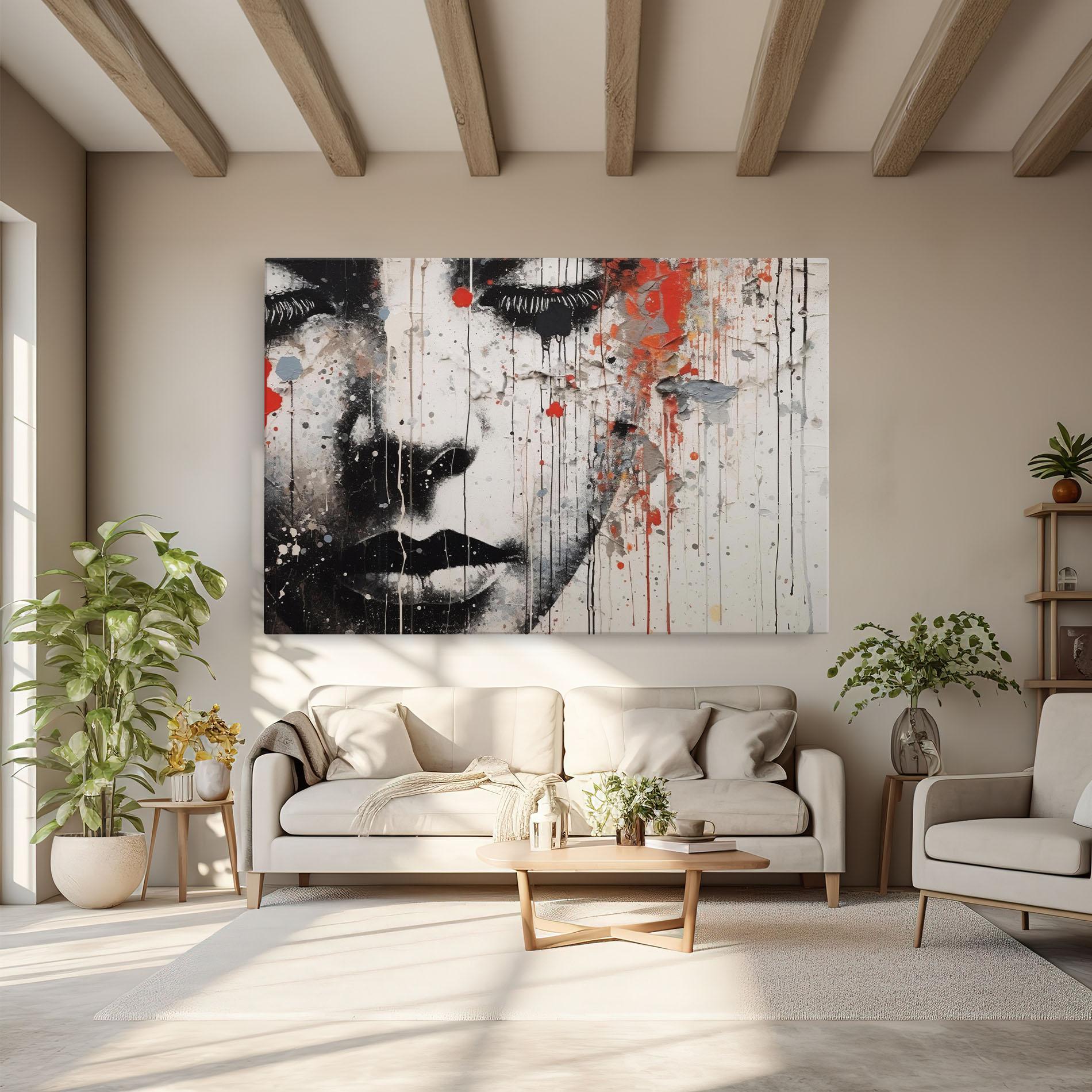 Tablou Canvas Ink Street Graffiti mockup 6