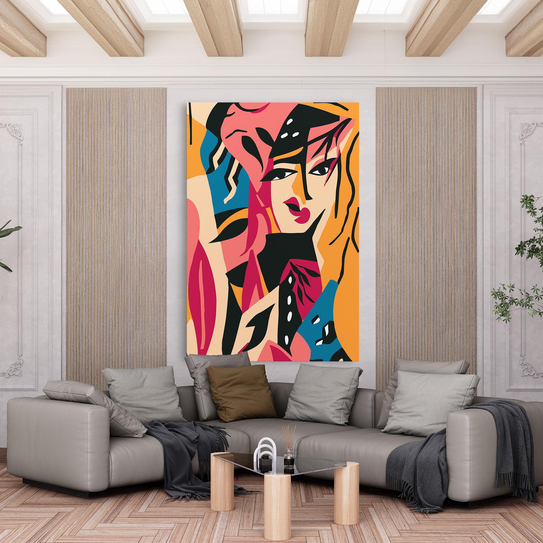 Tablou Canvas Crowd Face mockup 6