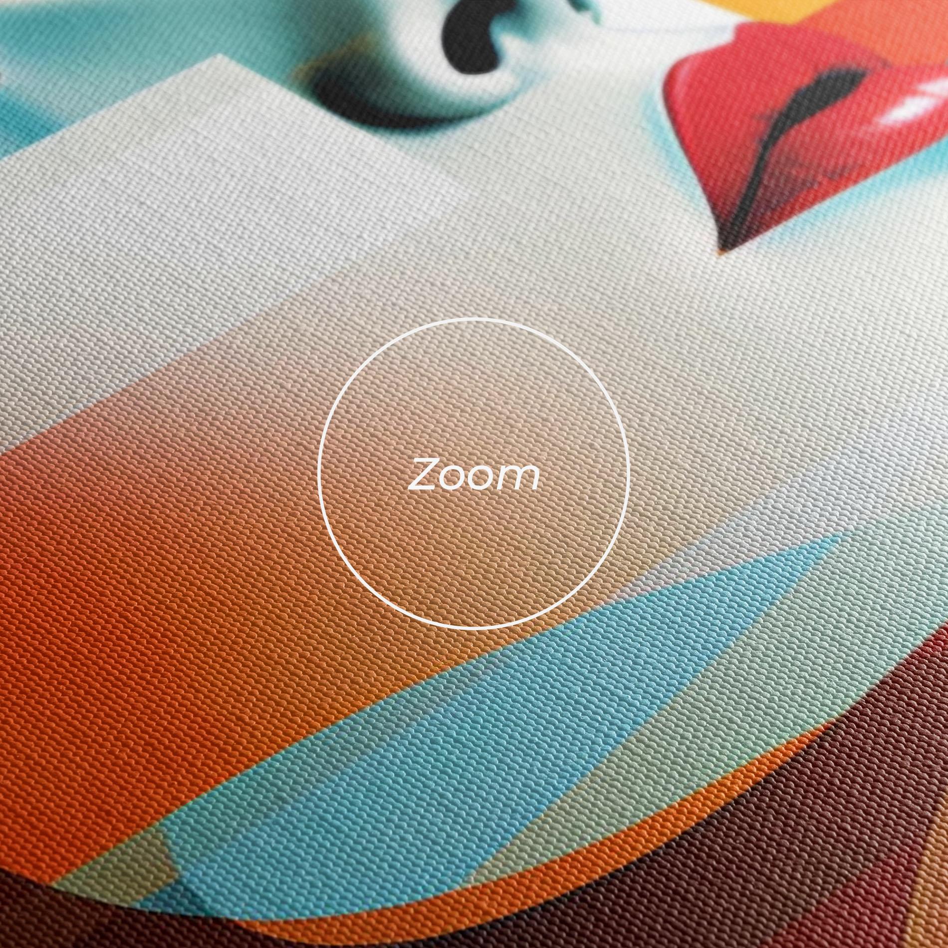 Tablou Canvas Blue Abstract Makeup mockup 3