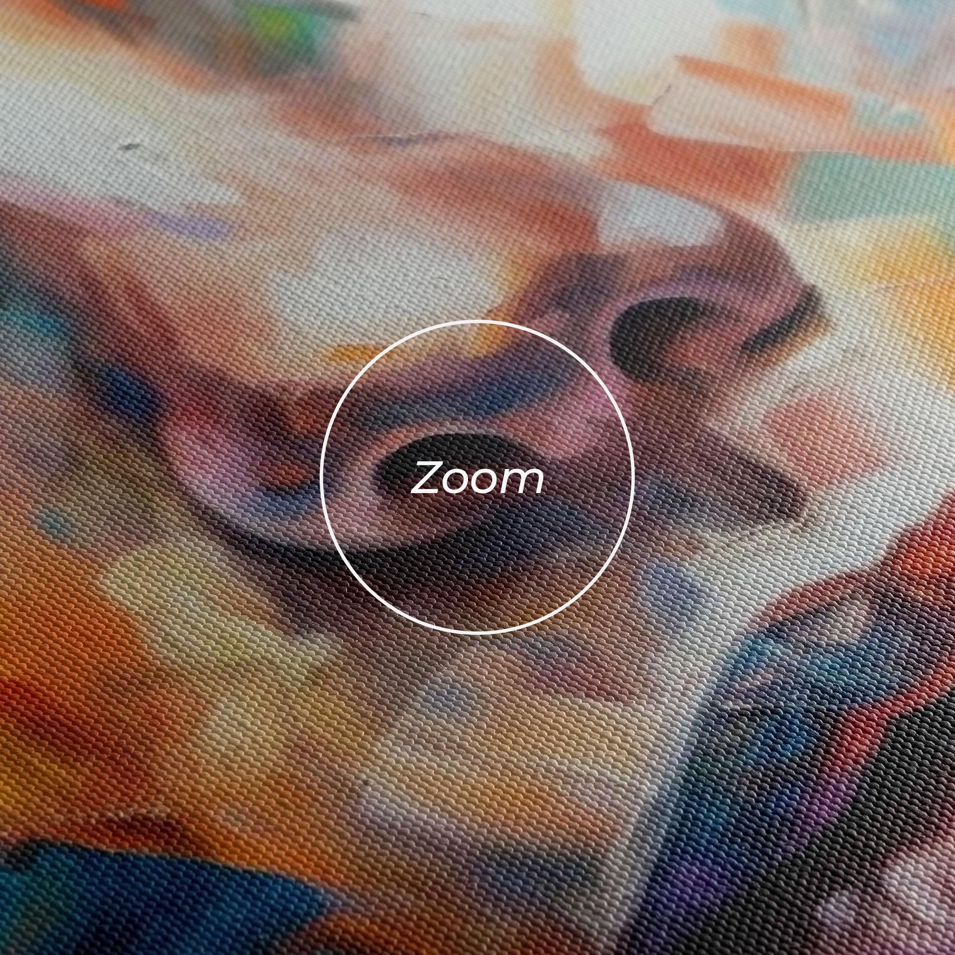 Tablou Canvas Vibrant Color Woman Paint mockup 3