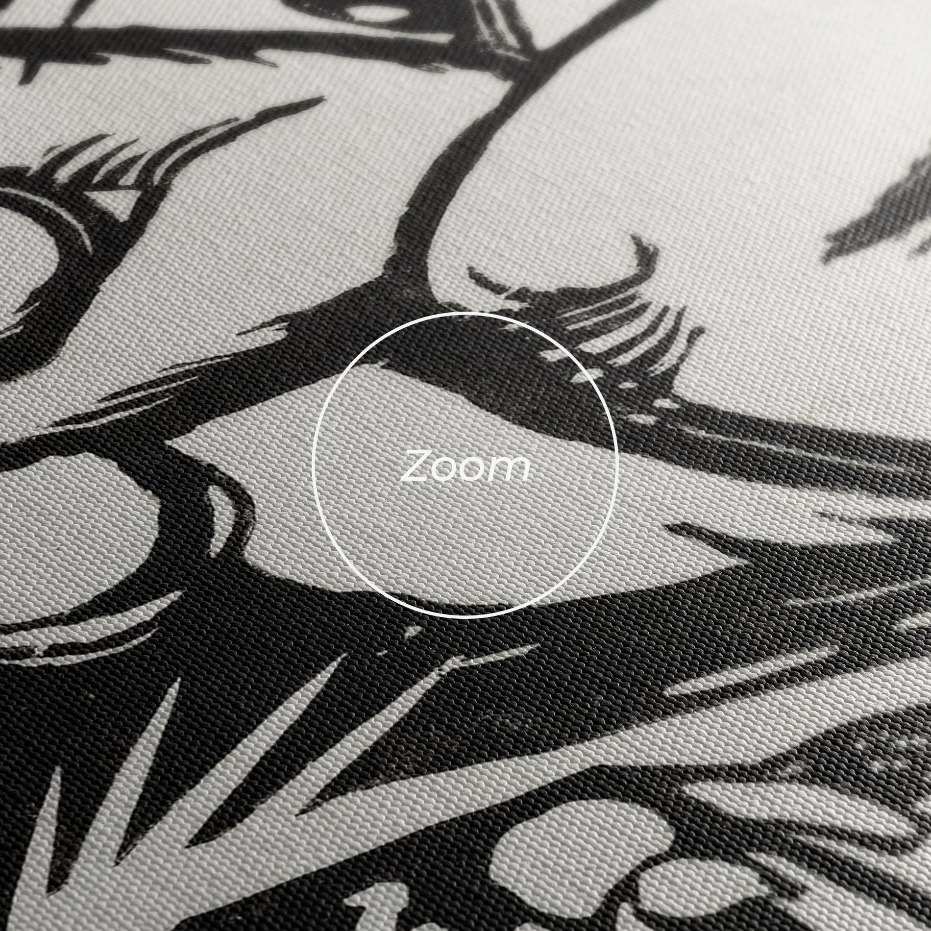 Tablou Canvas Woman Drawing mockup 3