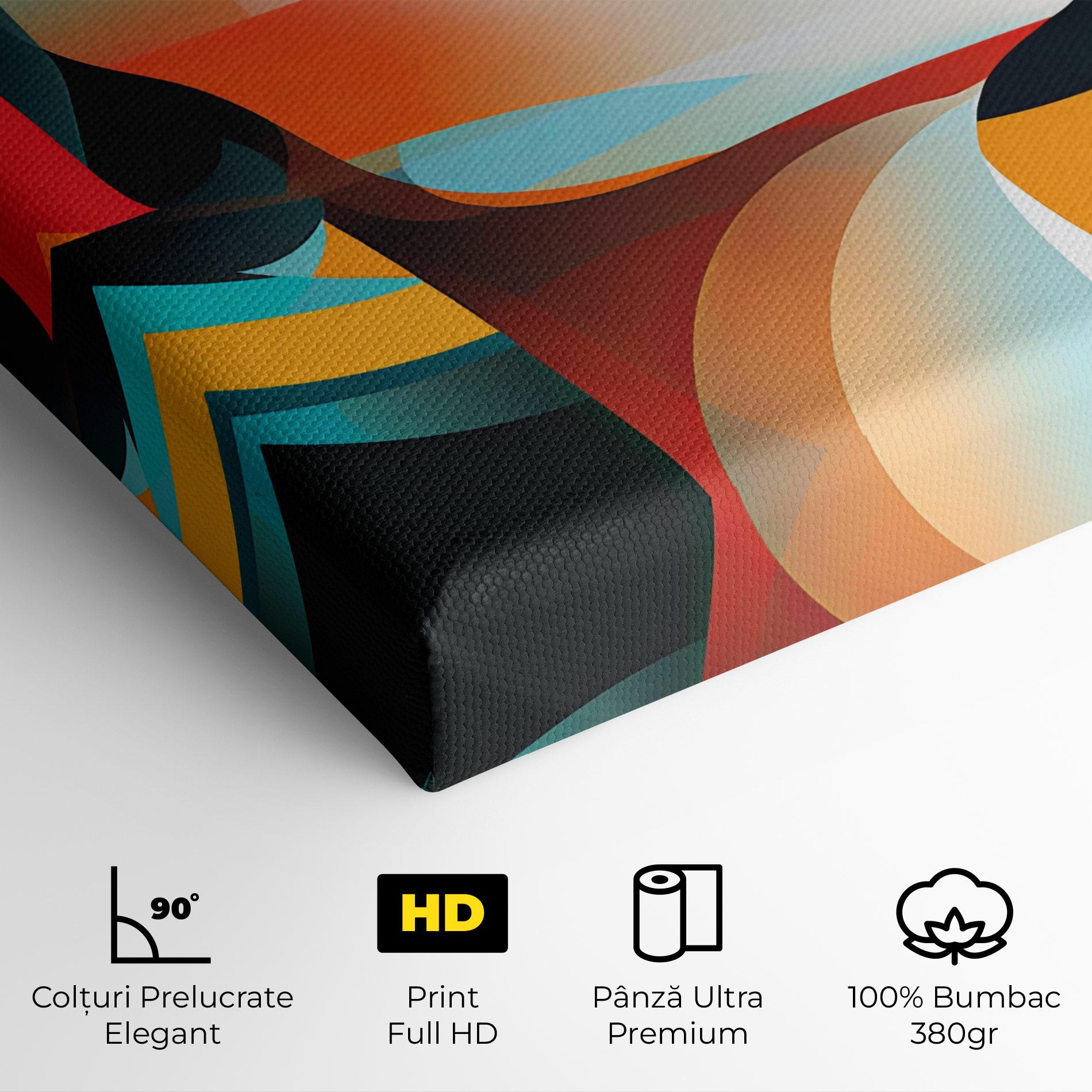 Tablou Canvas Blue Abstract Makeup mockup 4