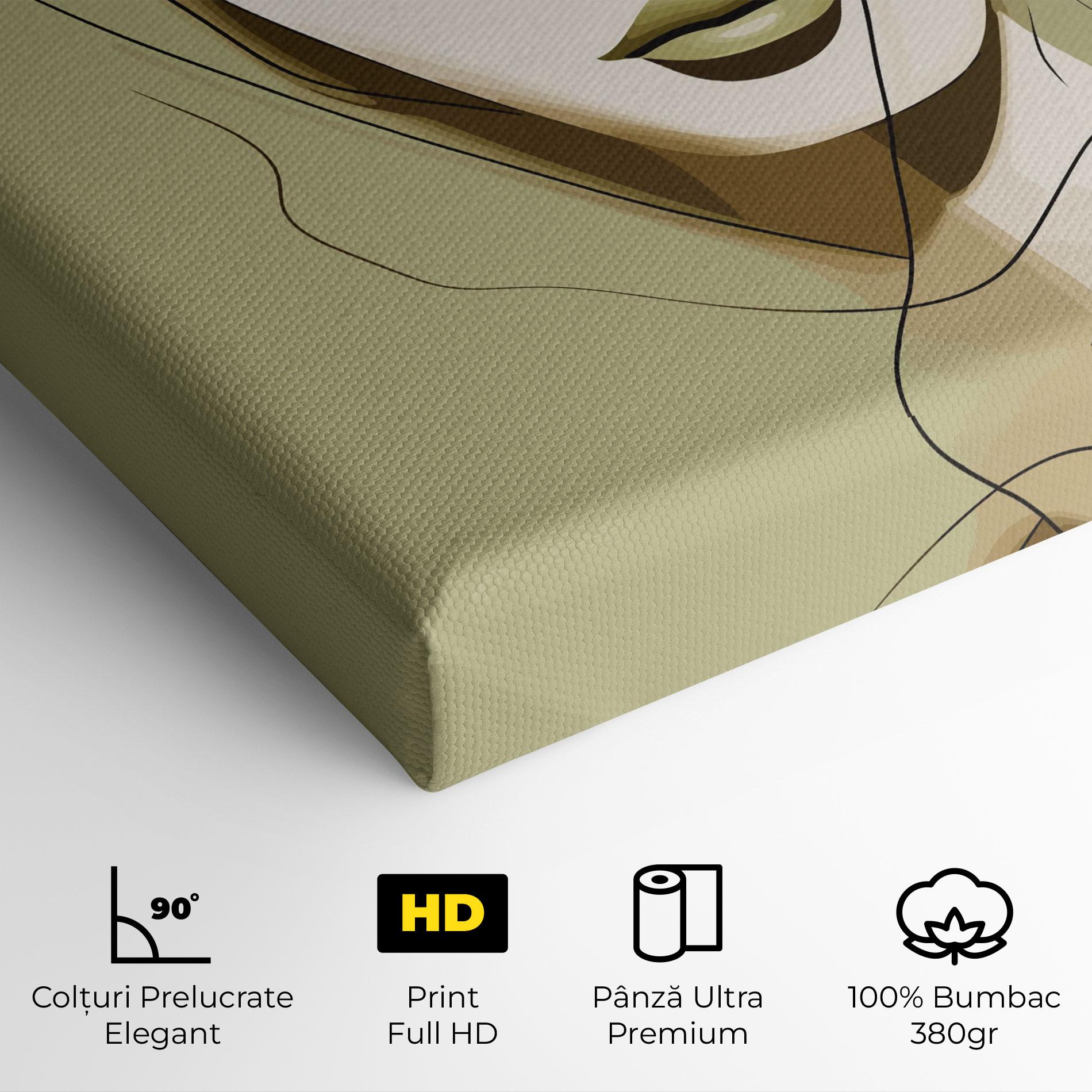 Tablou Canvas Cream Womans Face mockup 4