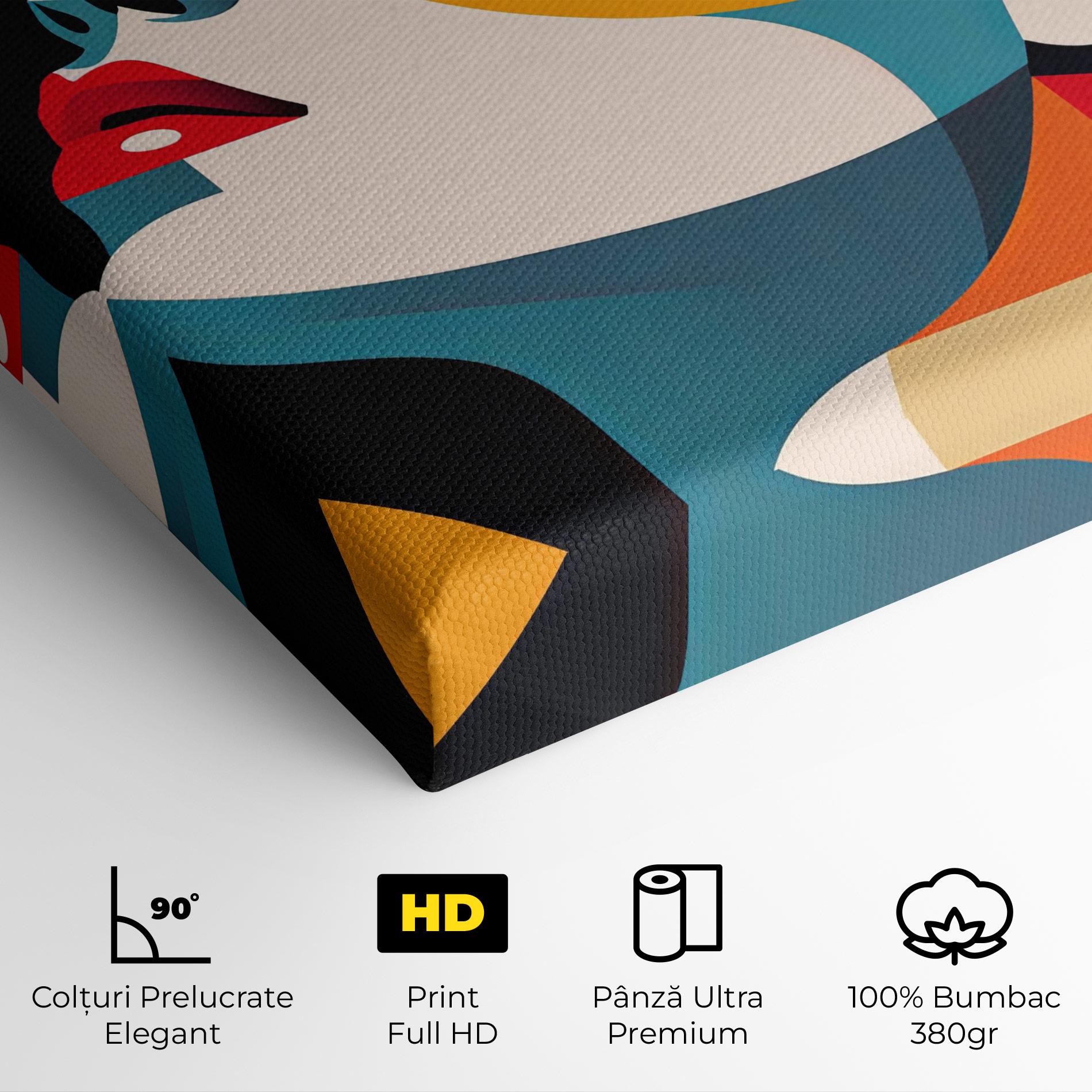 Tablou Canvas Dreamy Yellow Female mockup 4