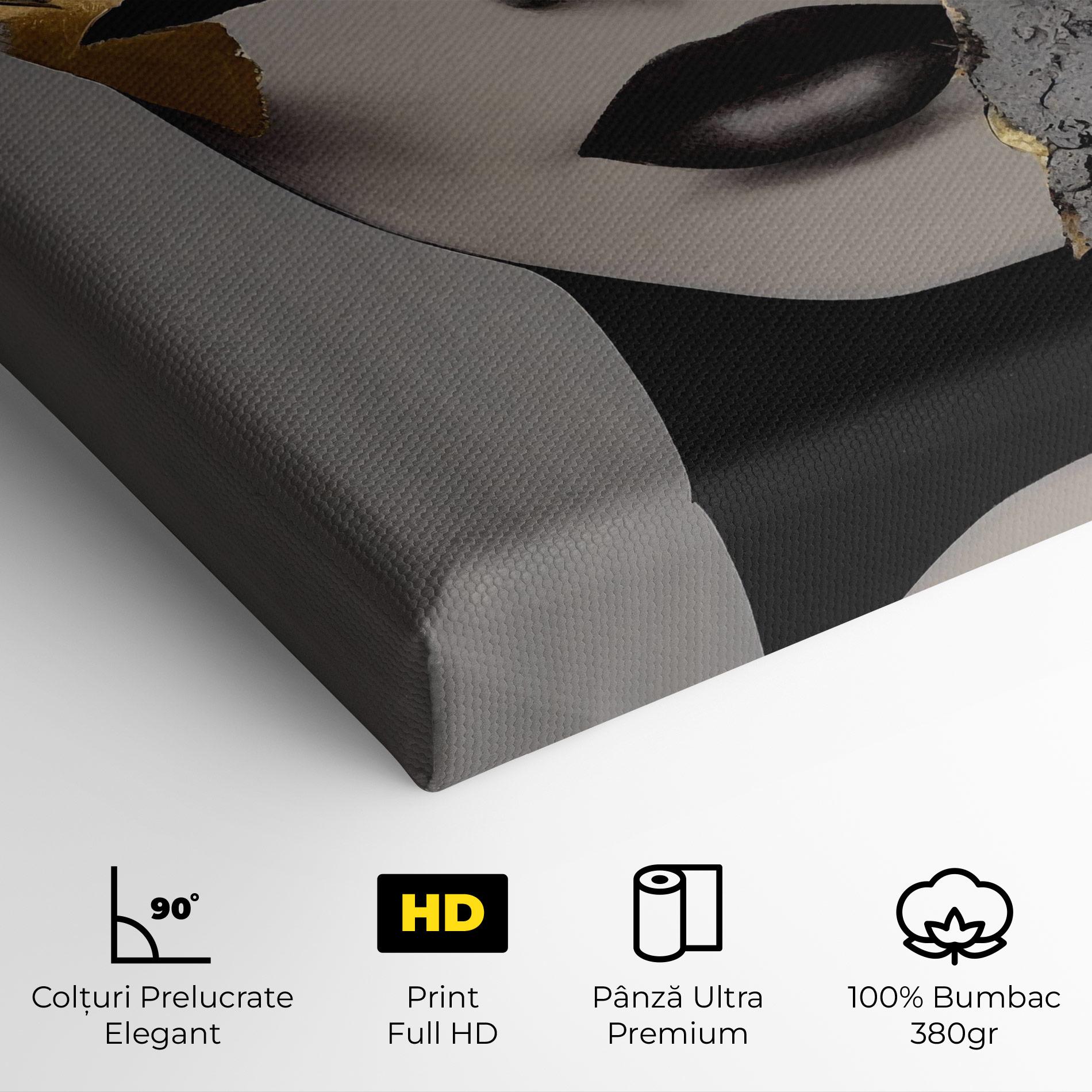 Tablou Canvas Modern Golden Paint mockup 4