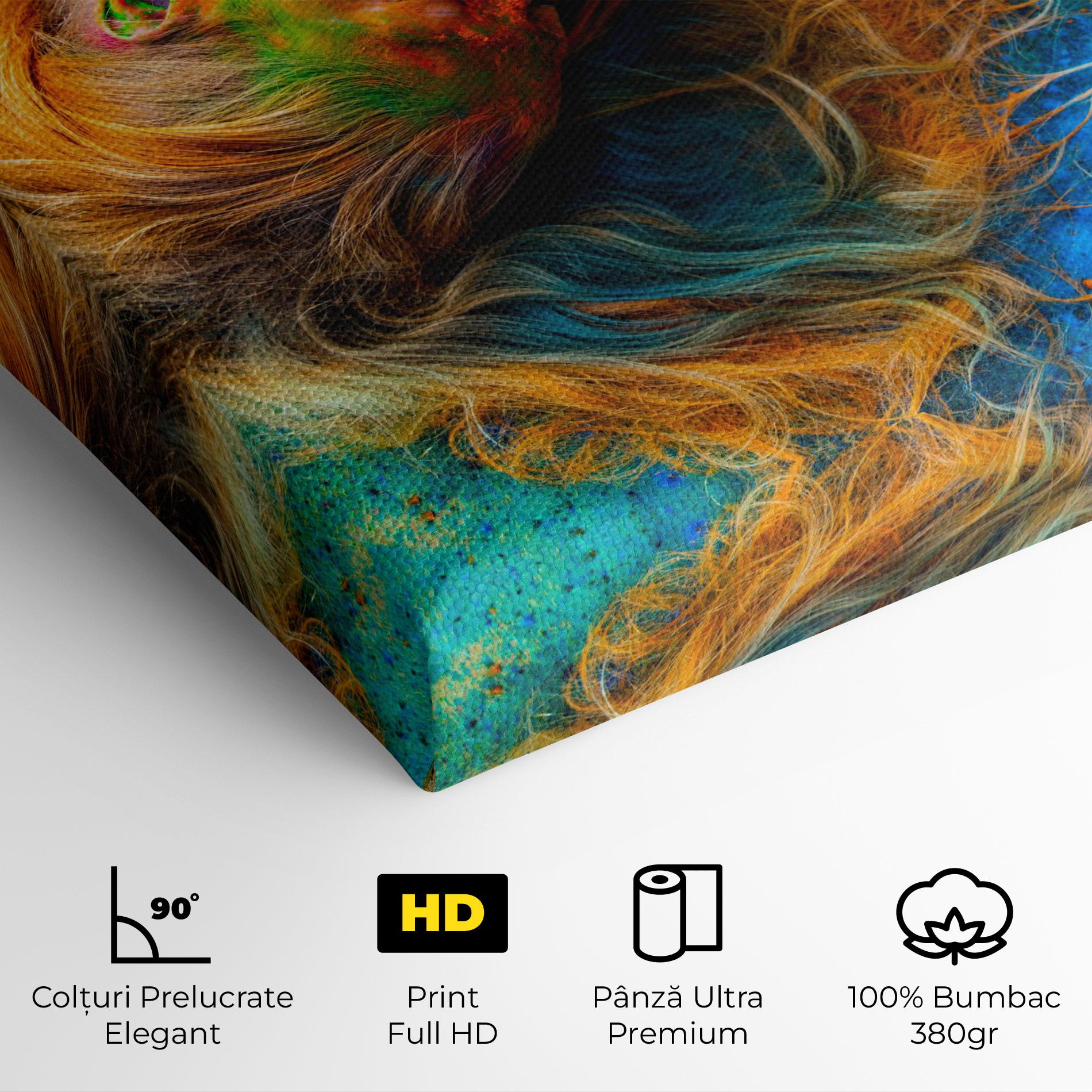 Tablou Canvas Powder Holi Woman mockup 4