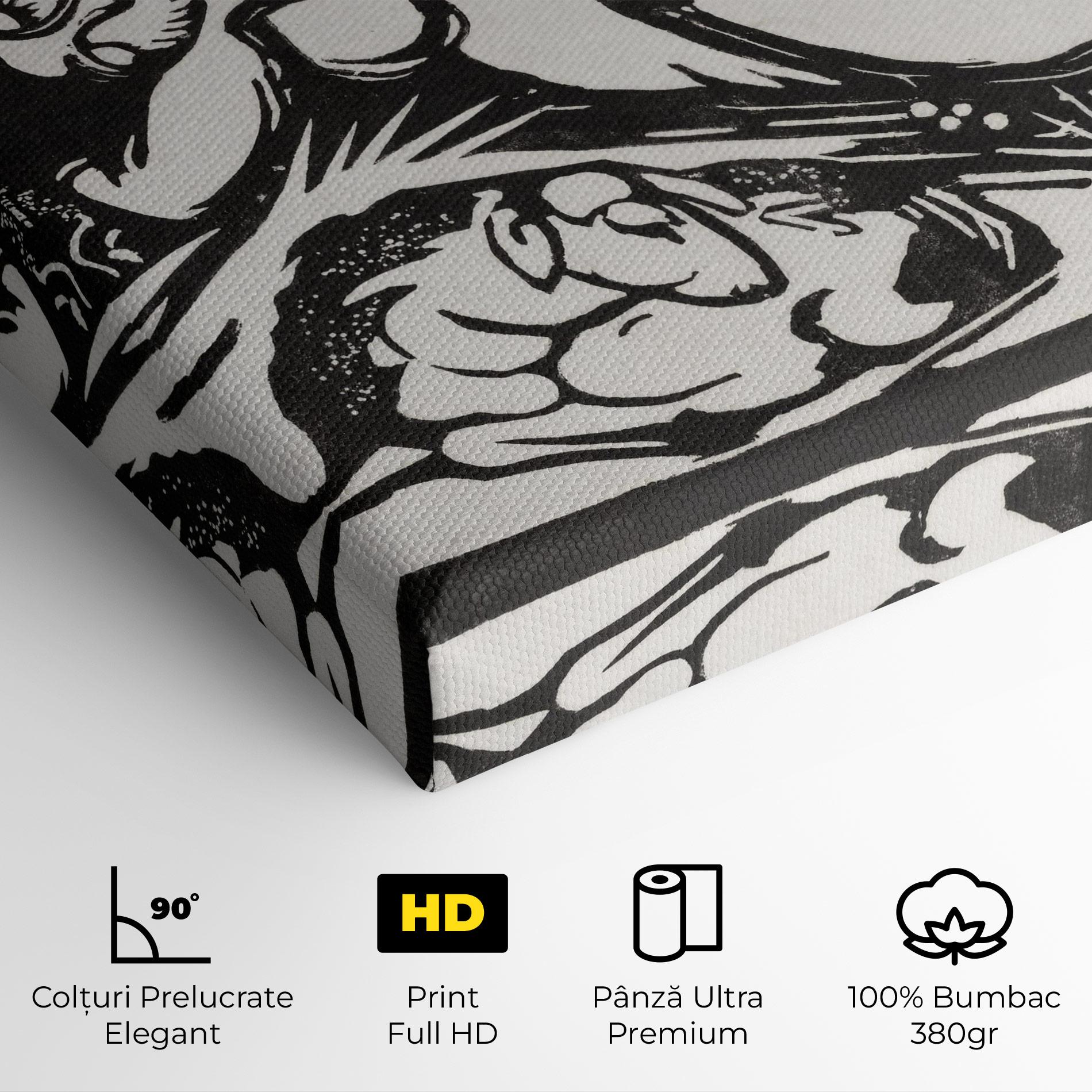 Tablou Canvas Woman Drawing mockup 4