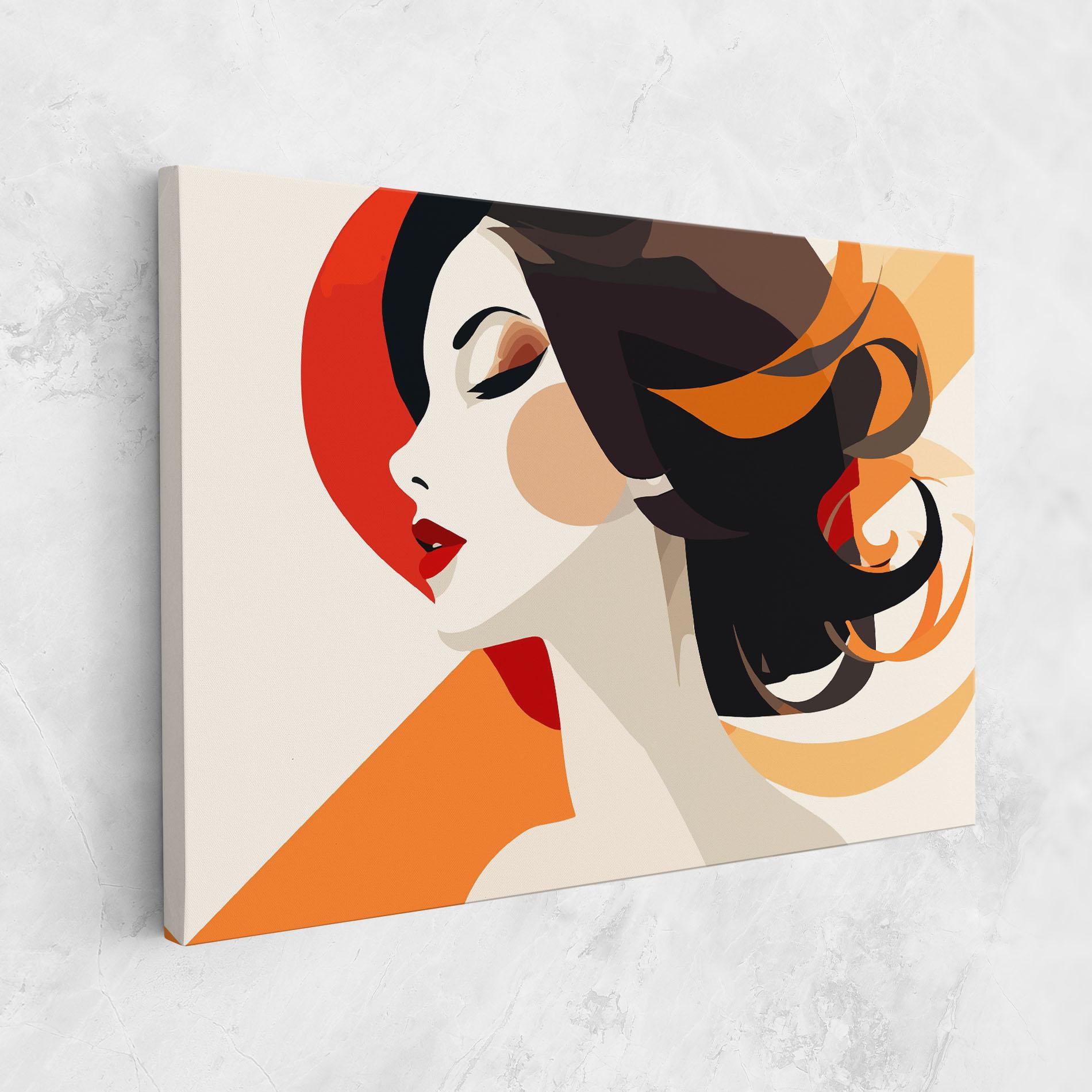 Tablou Canvas Abstract Autumn Woman mockup 1