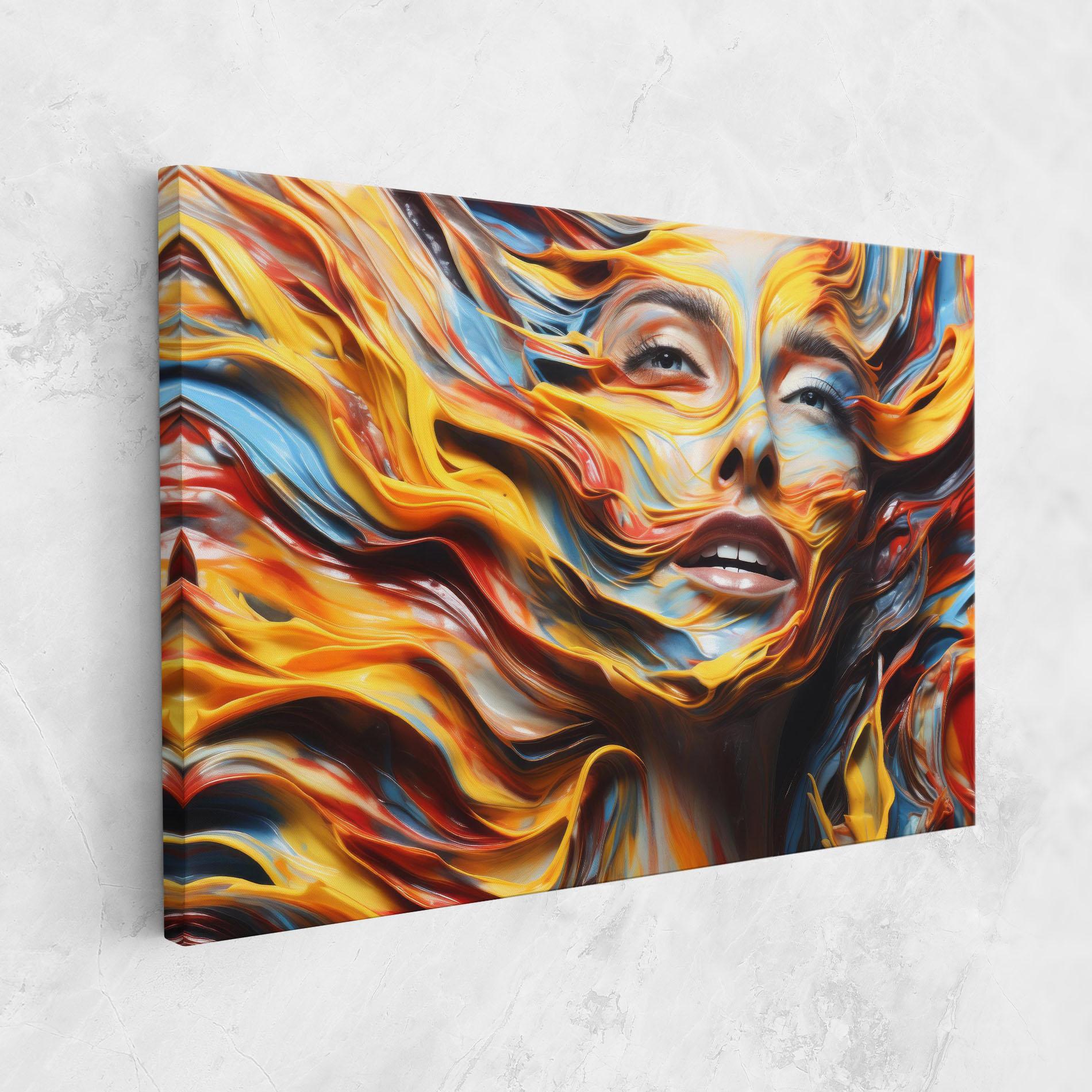 Tablou Canvas Painted Woman mockup 1