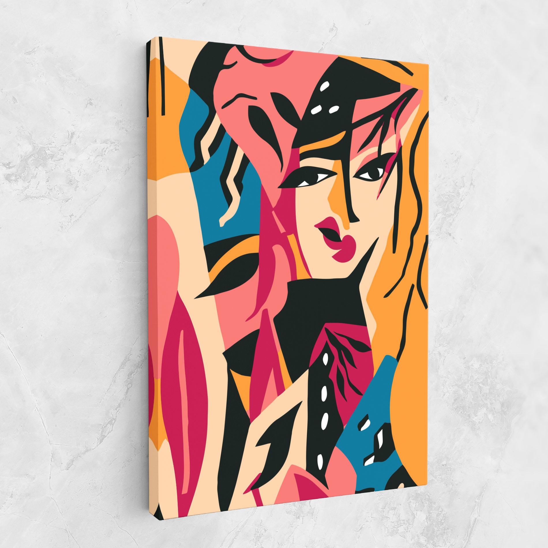 Tablou Canvas Crowd Face mockup 1