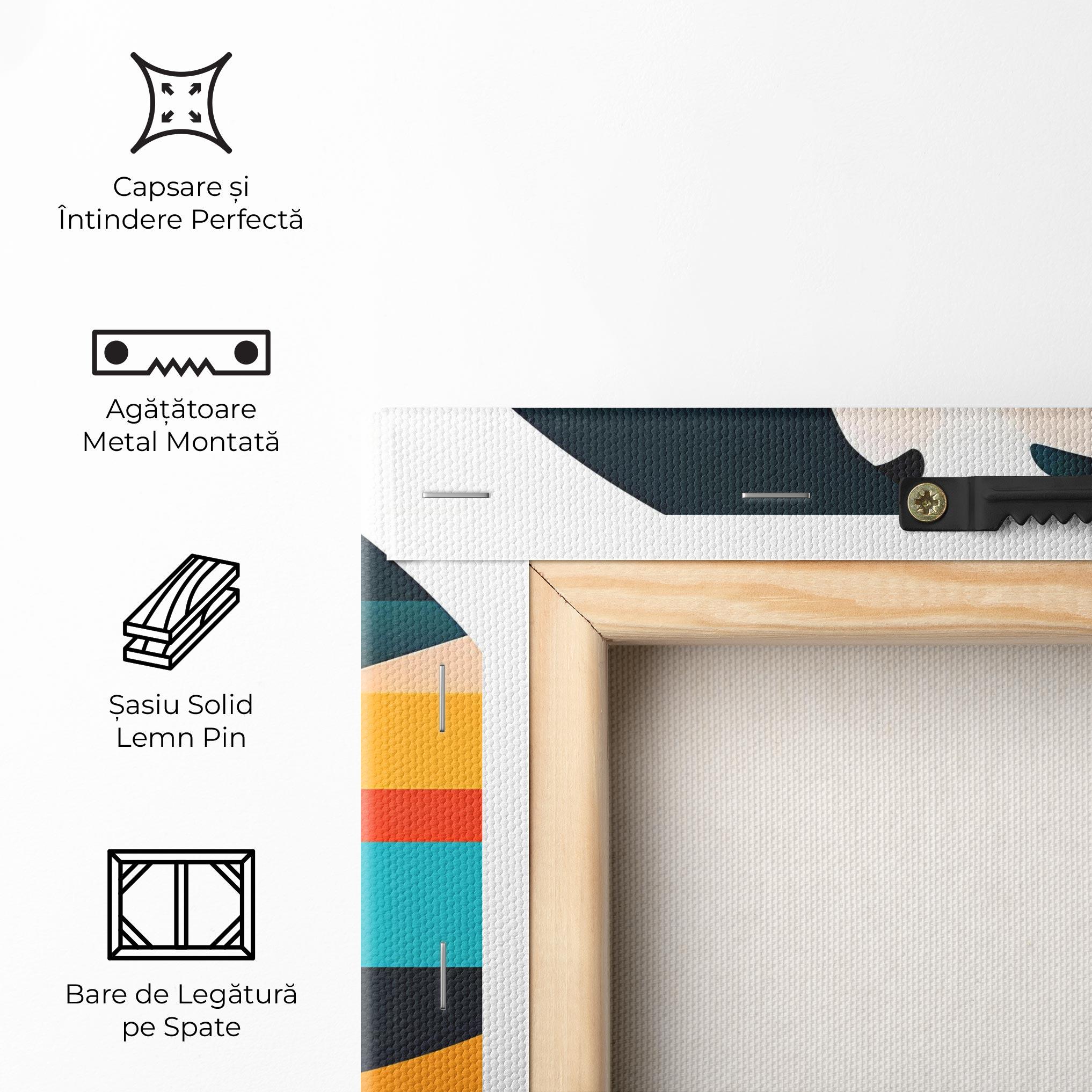 Tablou Canvas Blue Abstract Makeup mockup 5