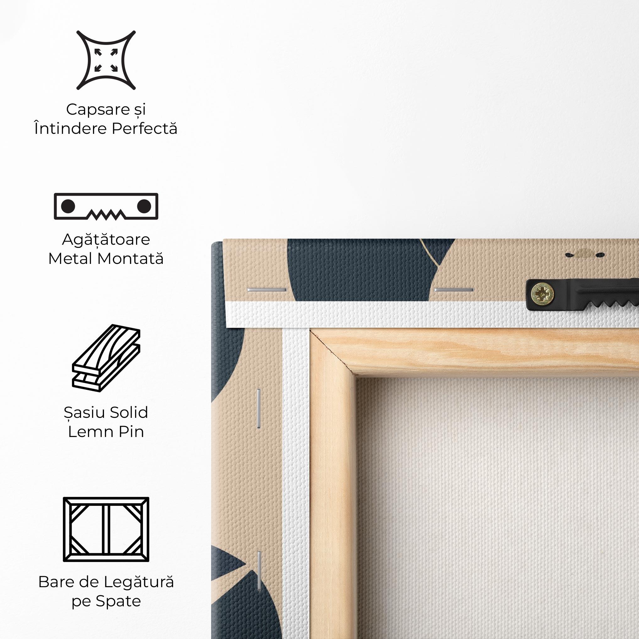 Tablou Canvas Cream Blue Woman mockup 5