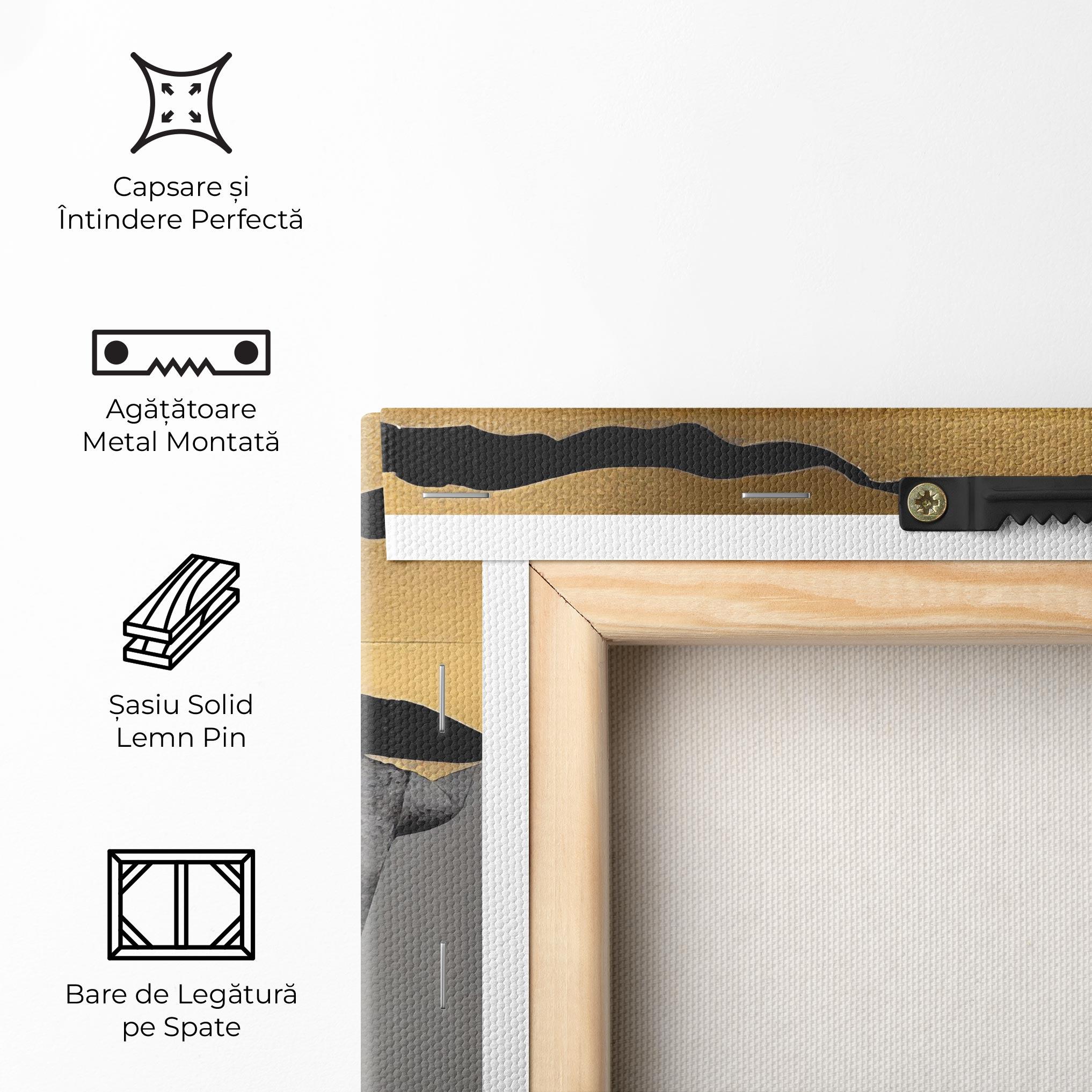 Tablou Canvas Modern Golden Paint mockup 5