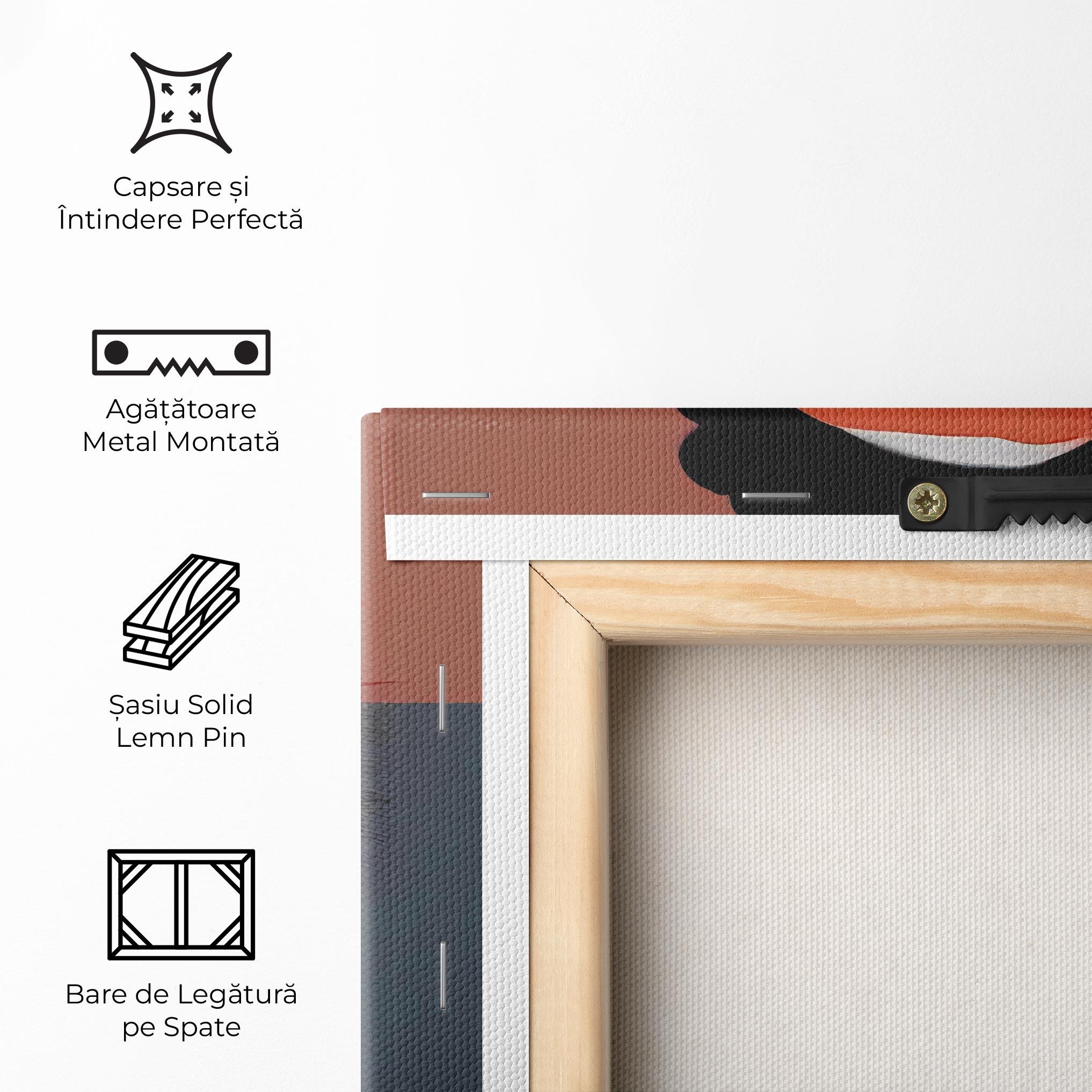 Tablou Canvas Red Flower Woman mockup 5