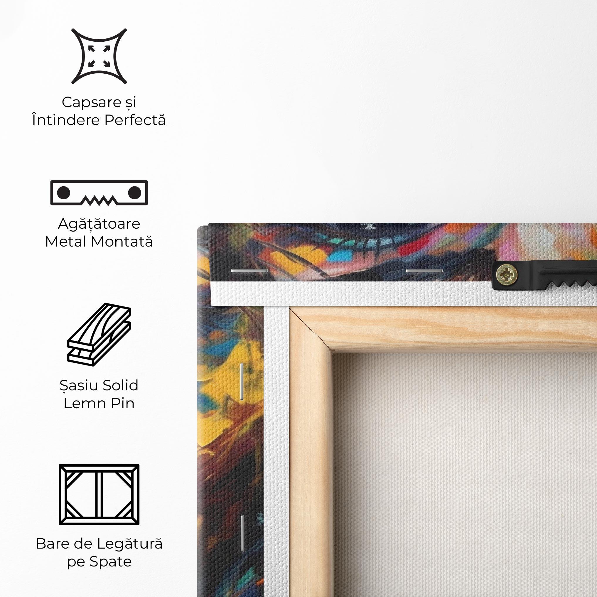 Tablou Canvas Vibrant Color Woman Paint mockup 5