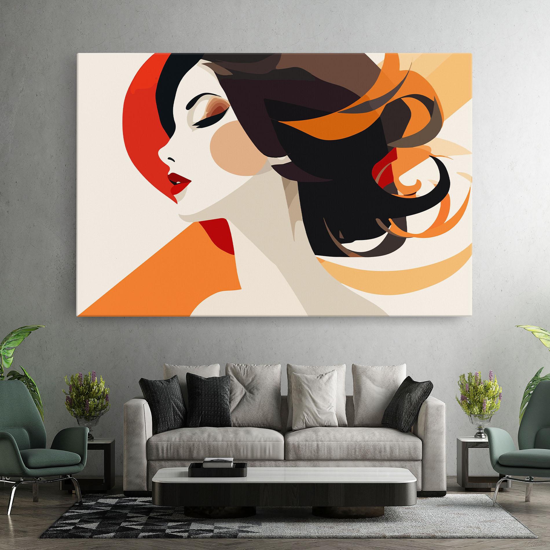 Tablou Canvas Abstract Autumn Woman mockup 7