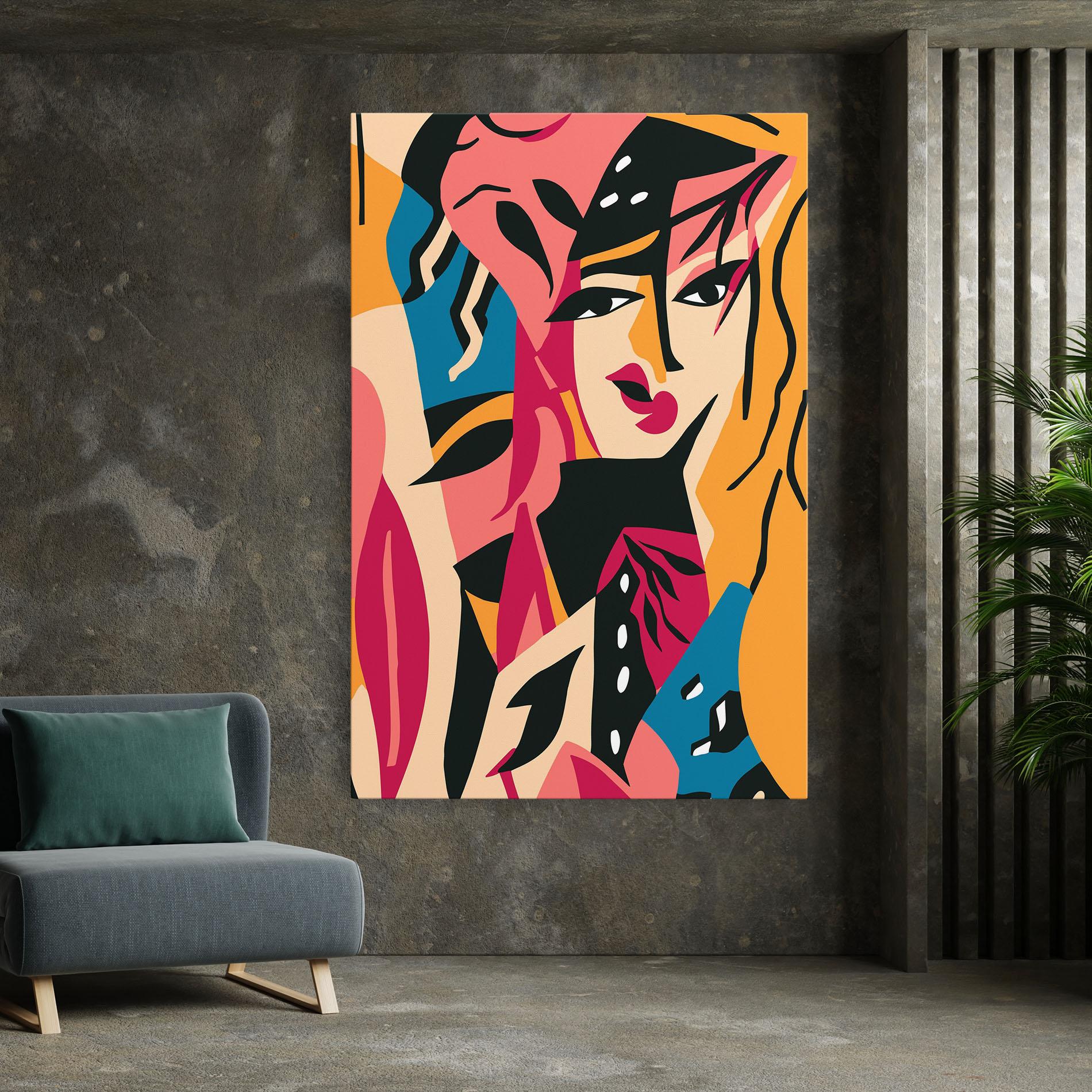 Tablou Canvas Crowd Face mockup 7