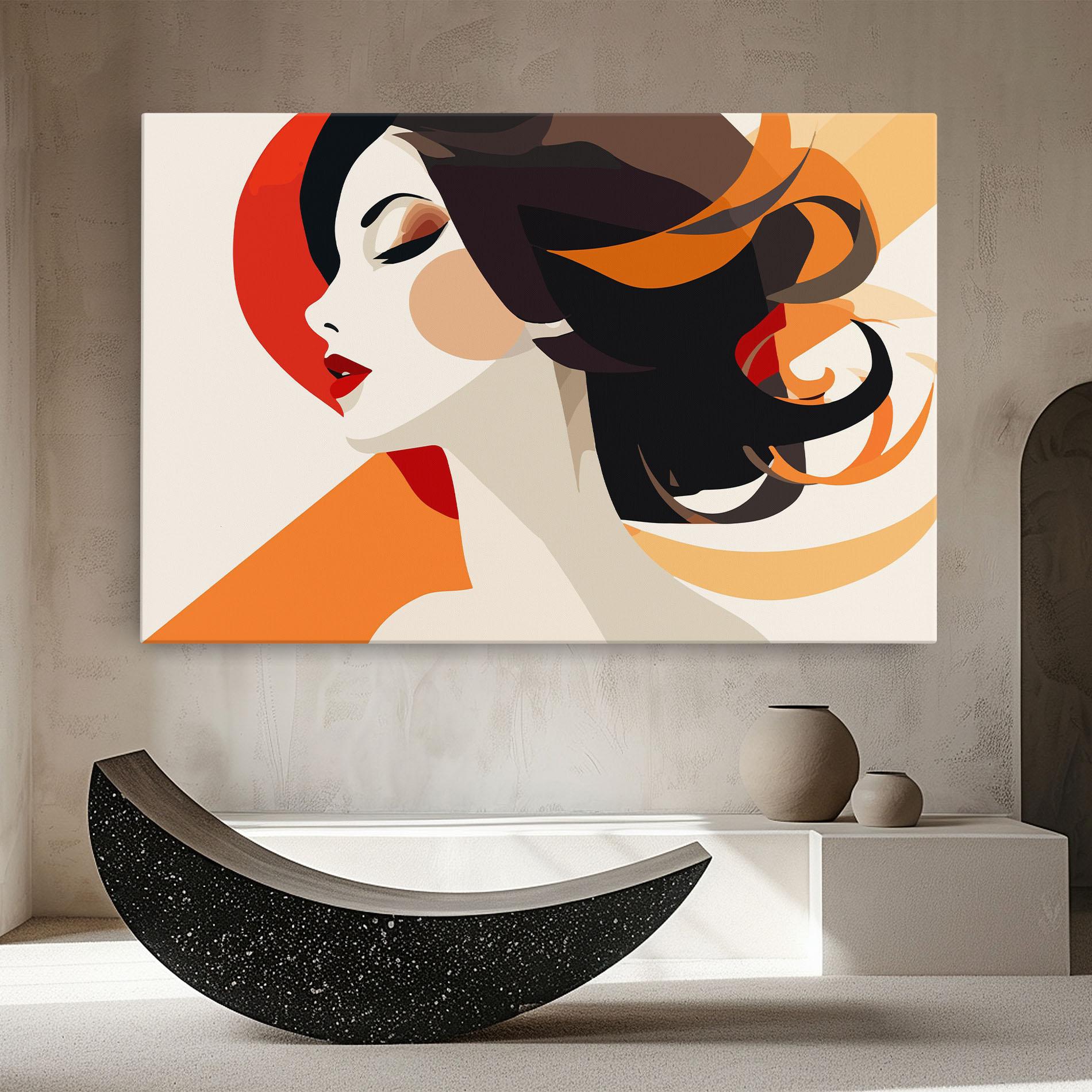 Tablou Canvas Abstract Autumn Woman mockup 8