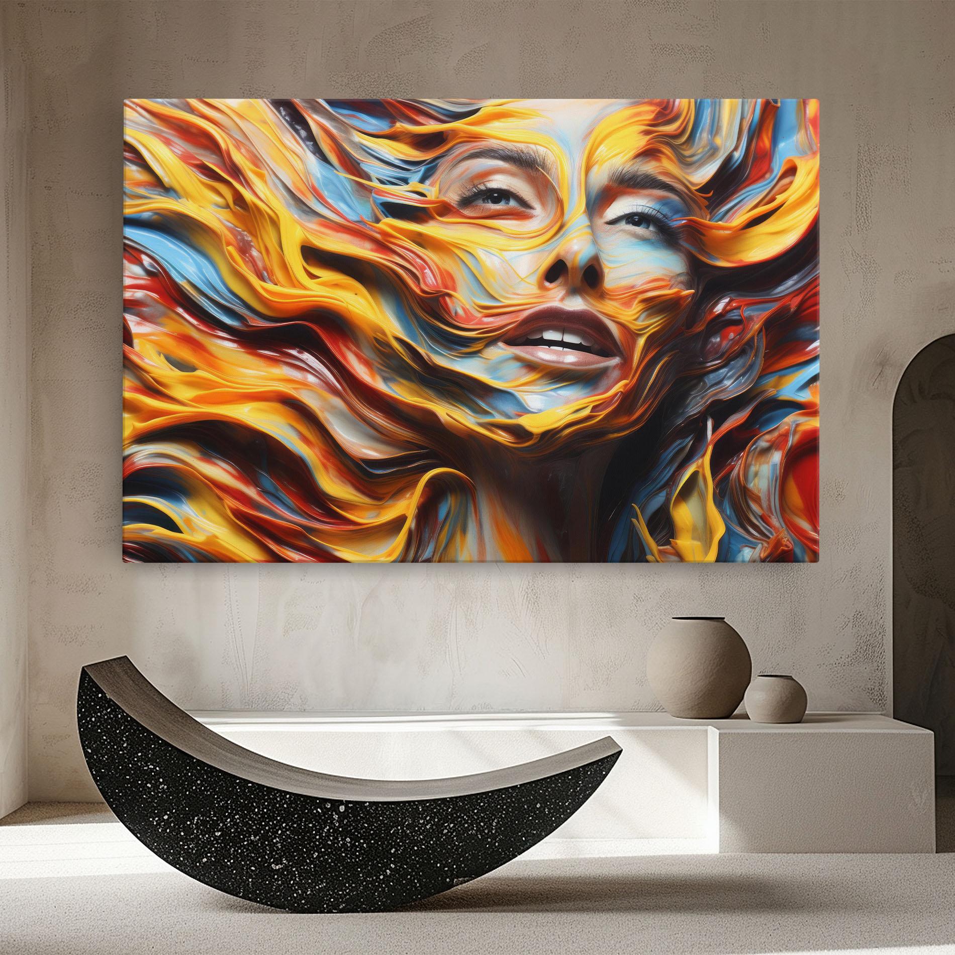 Tablou Canvas Painted Woman mockup 8