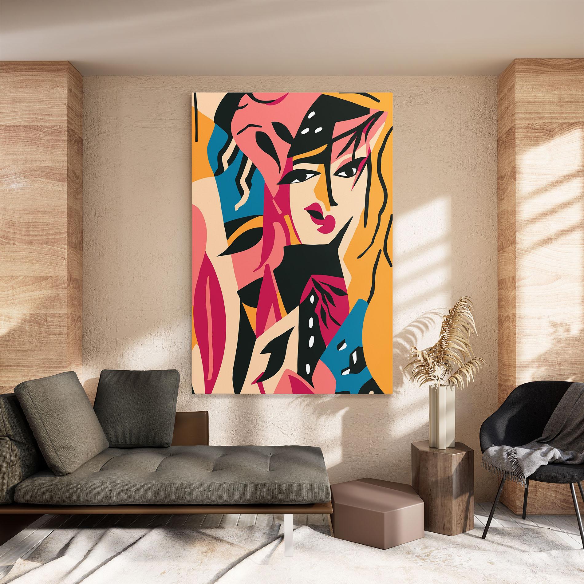 Tablou Canvas Crowd Face mockup 8