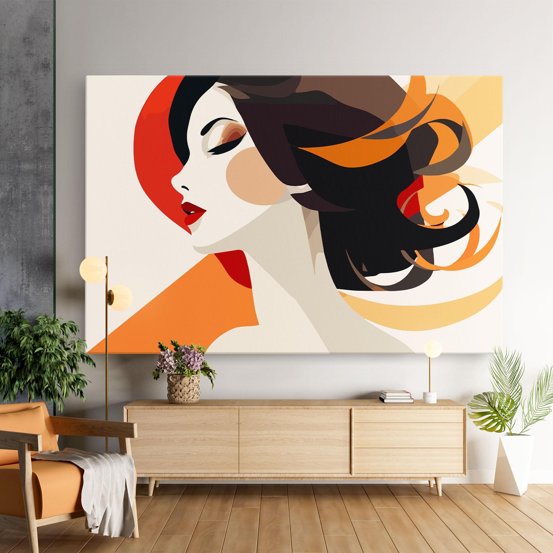 Tablou Canvas Abstract Autumn Woman mockup 9