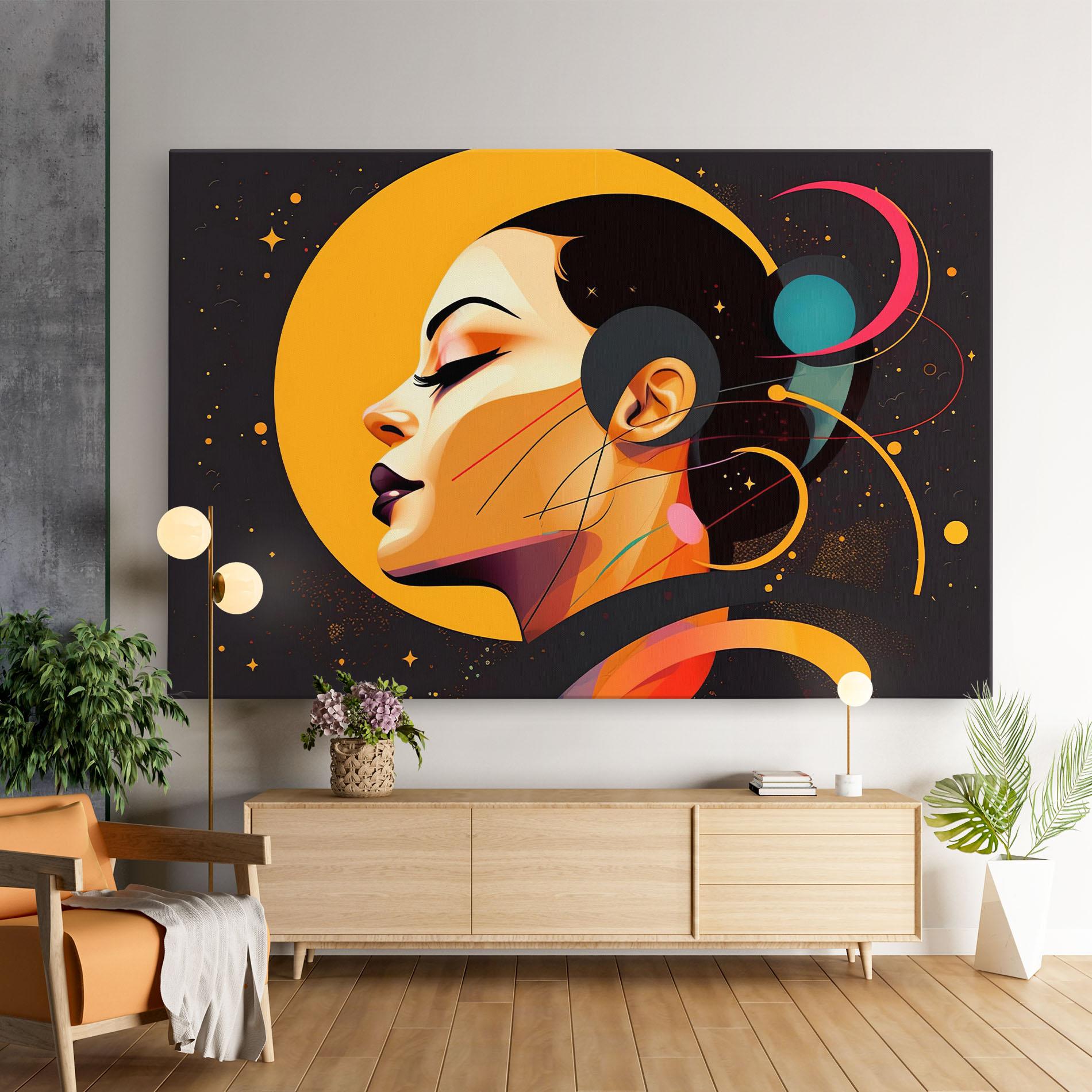 Tablou Canvas Synthetic Female mockup 9