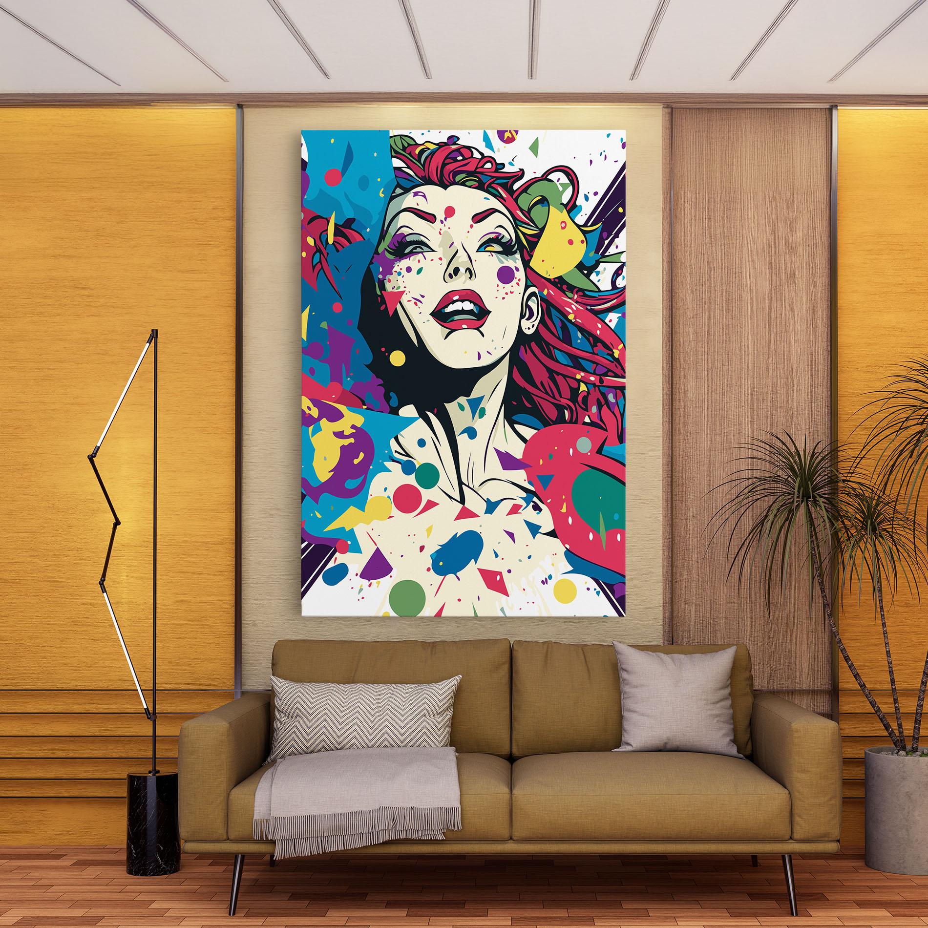 Tablou Canvas Fictional Woman mockup 9