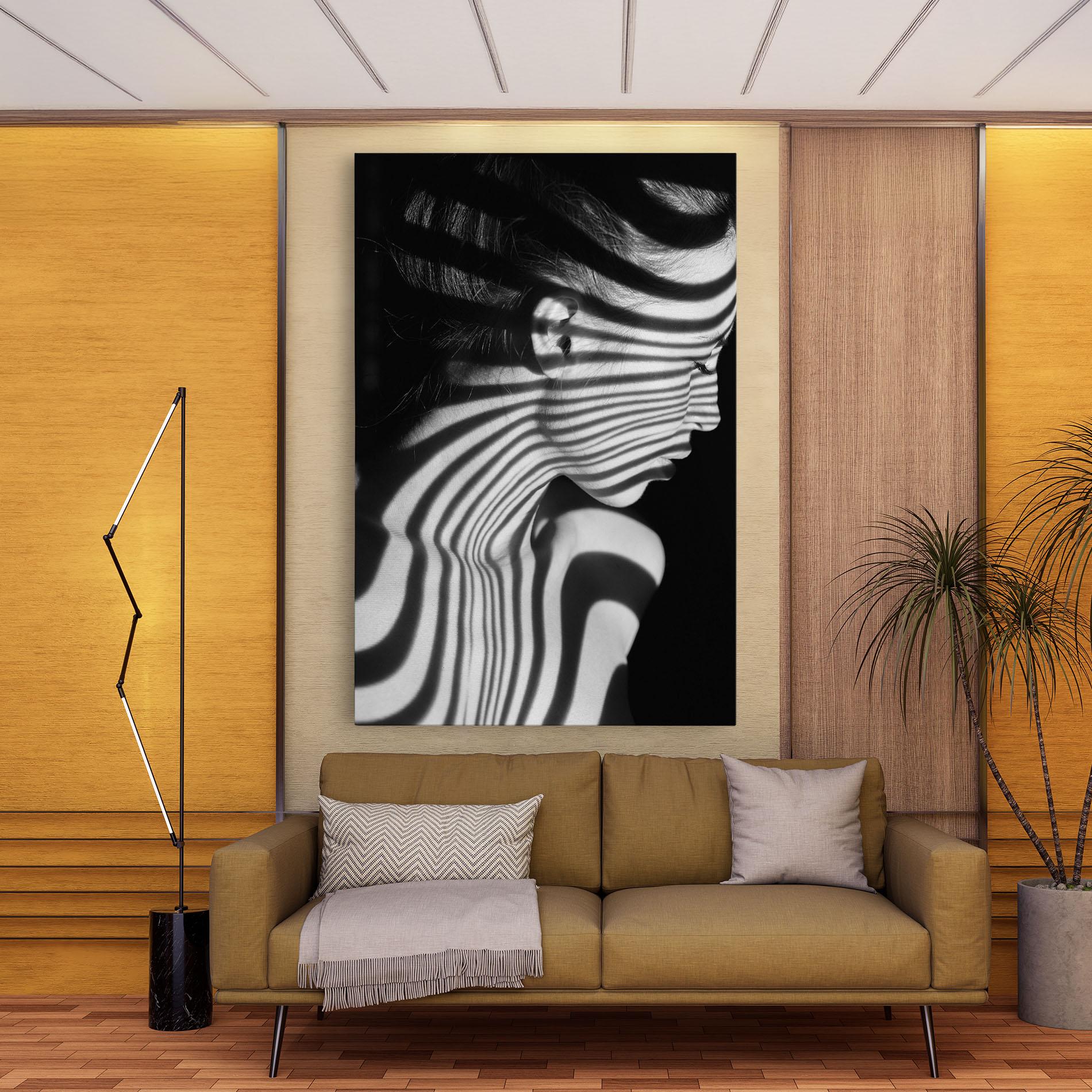 Tablou Canvas Zebra Stripes Woman mockup 9