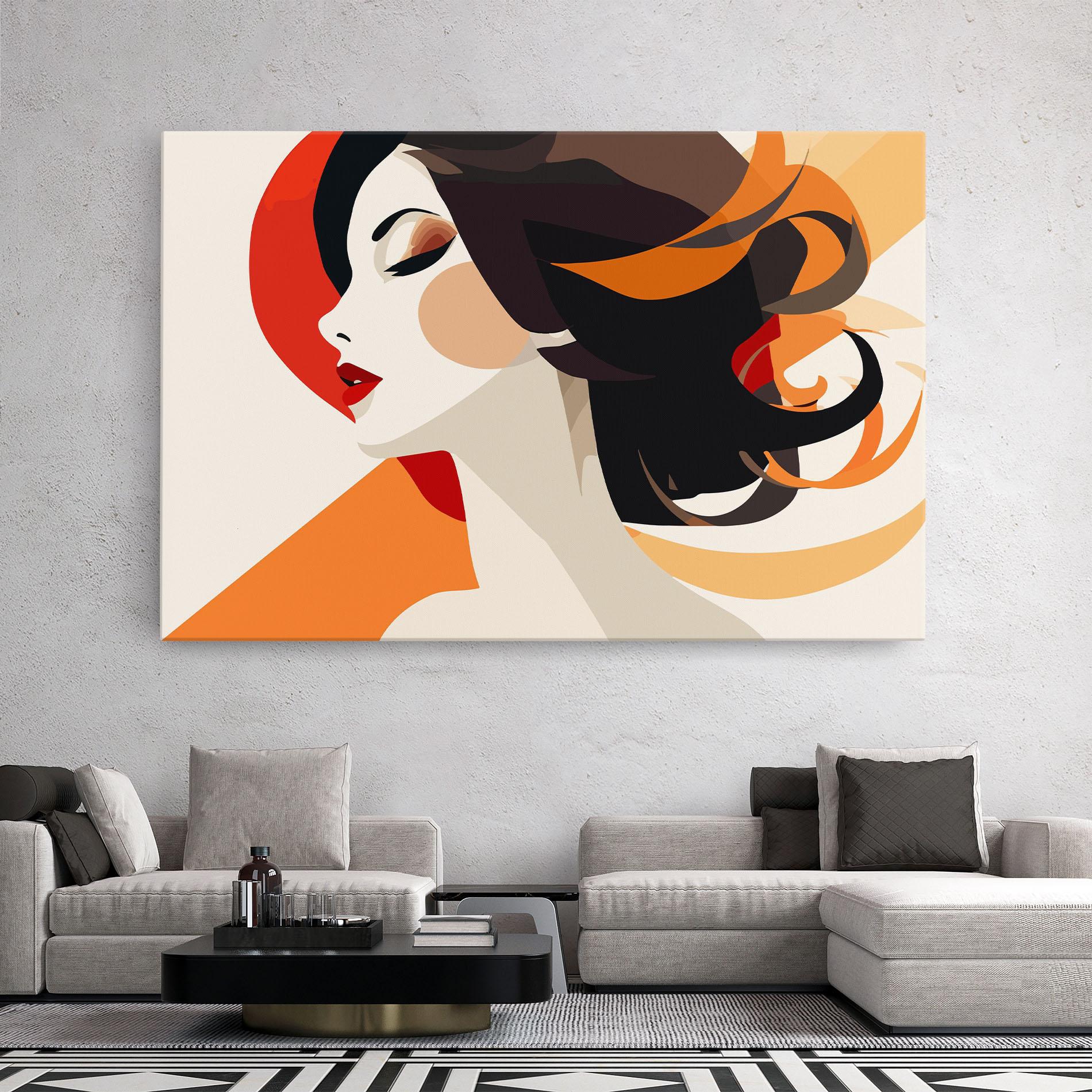 Tablou Canvas Abstract Autumn Woman mockup 2