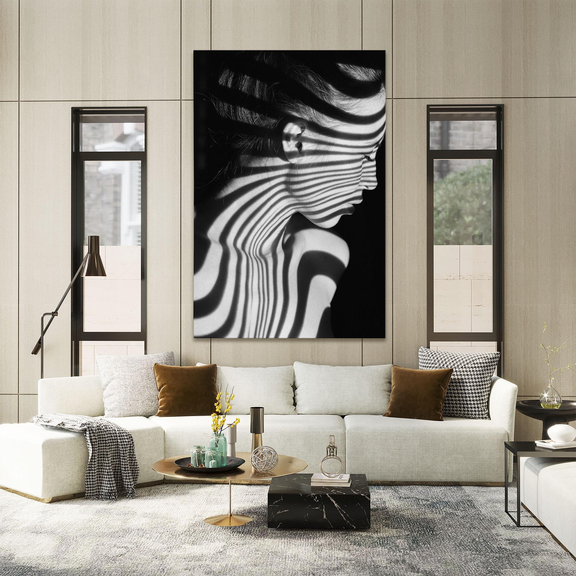 Tablou Canvas Zebra Stripes Woman mockup 2