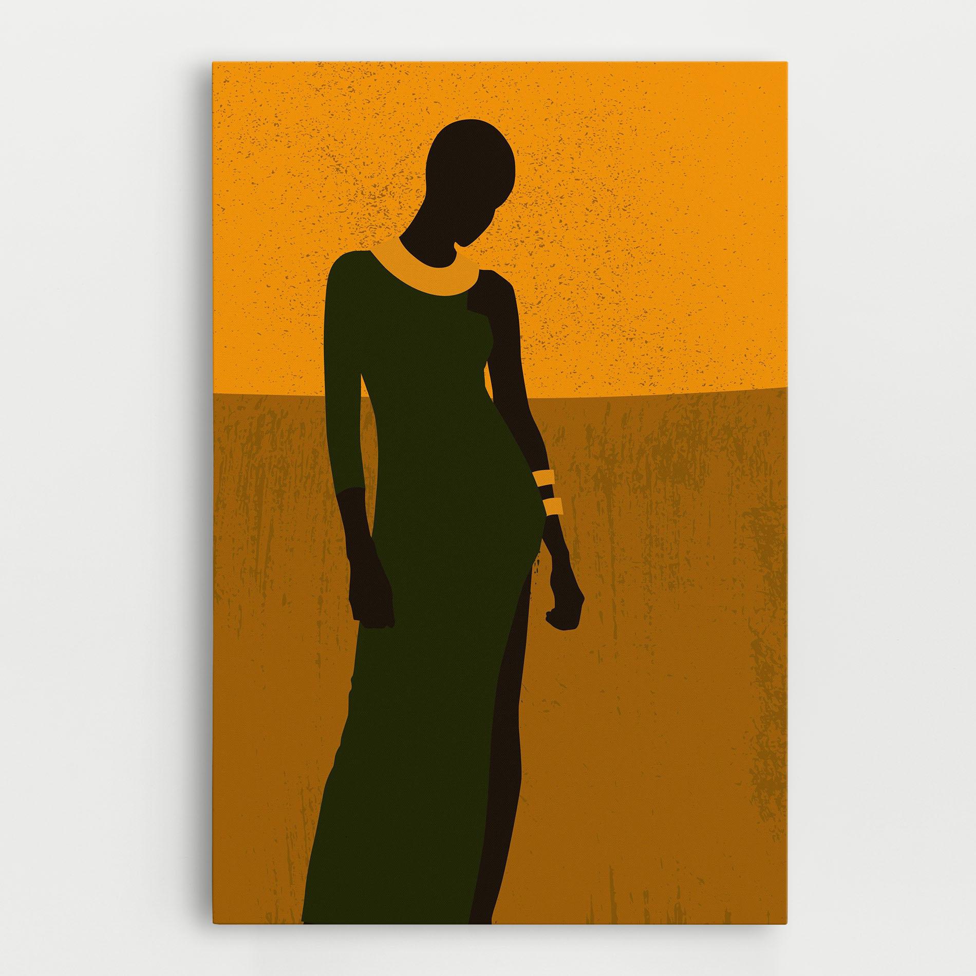 Tablou Canvas African Dress mockup 0