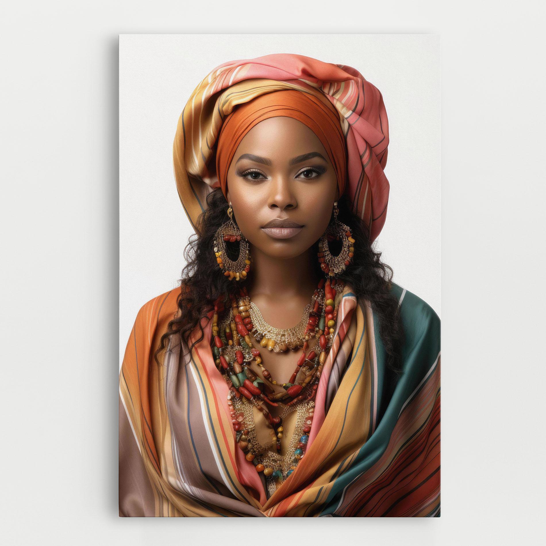 Tablou Canvas East African Woman mockup 0