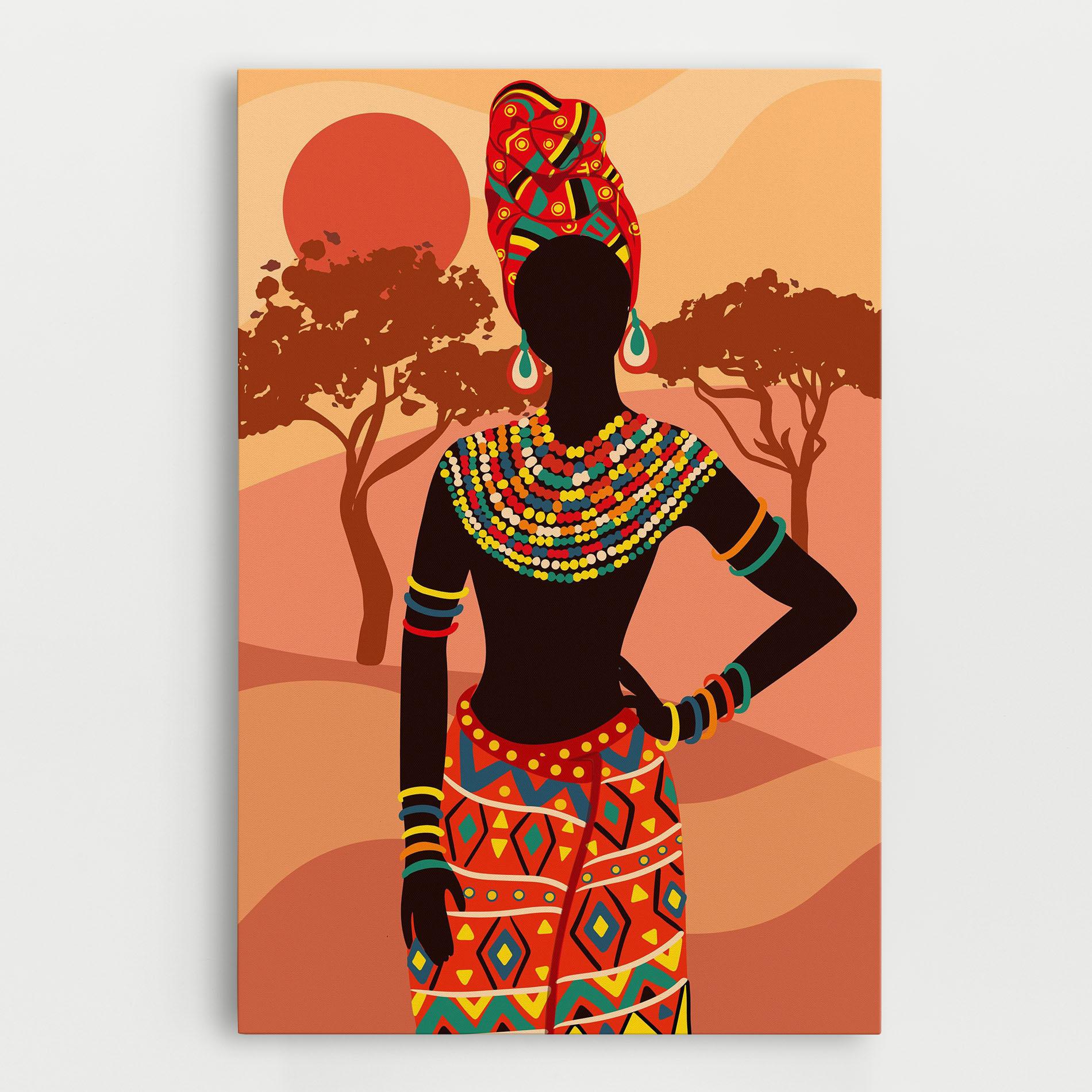 Tablou Canvas Ethnic African Color mockup 0