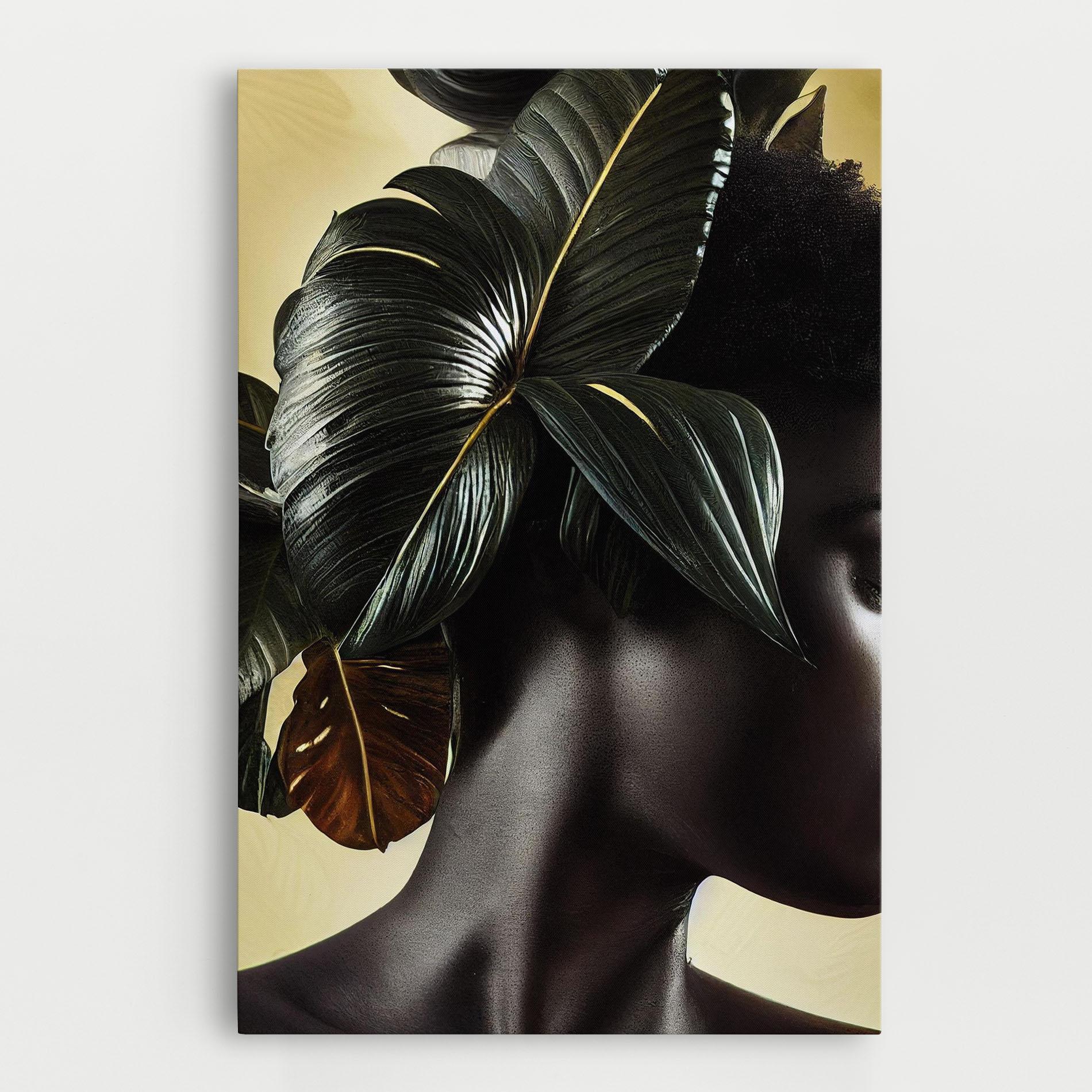 Tablou Canvas Leaf Woman mockup 0