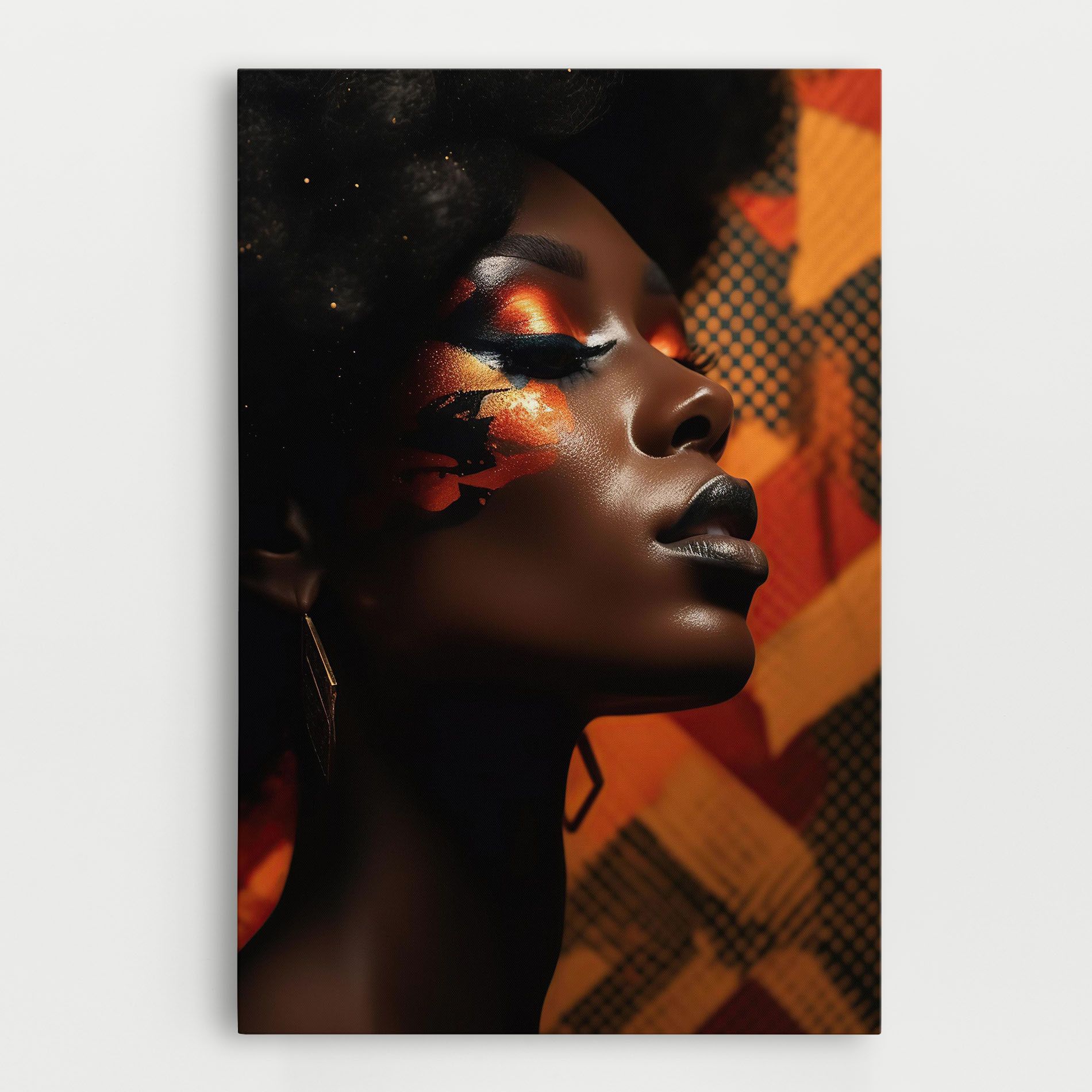 Orange Makeup Woman mockup 0