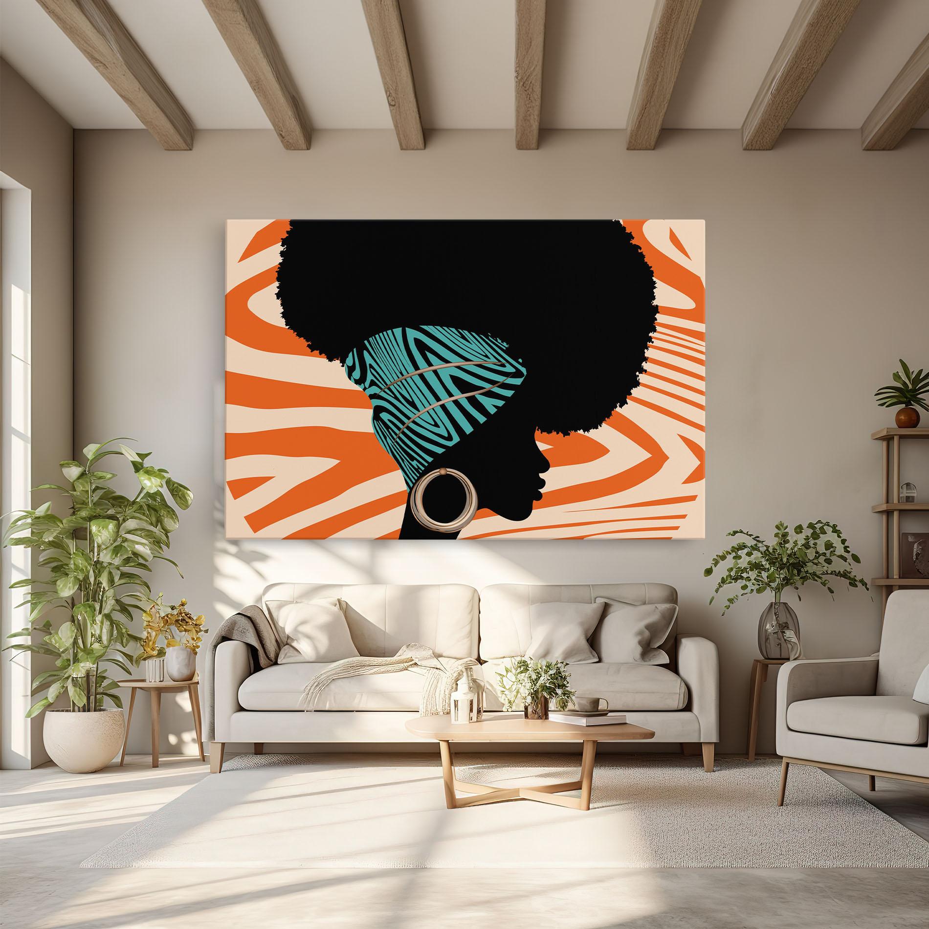 Tablou Canvas African Bandana mockup 6