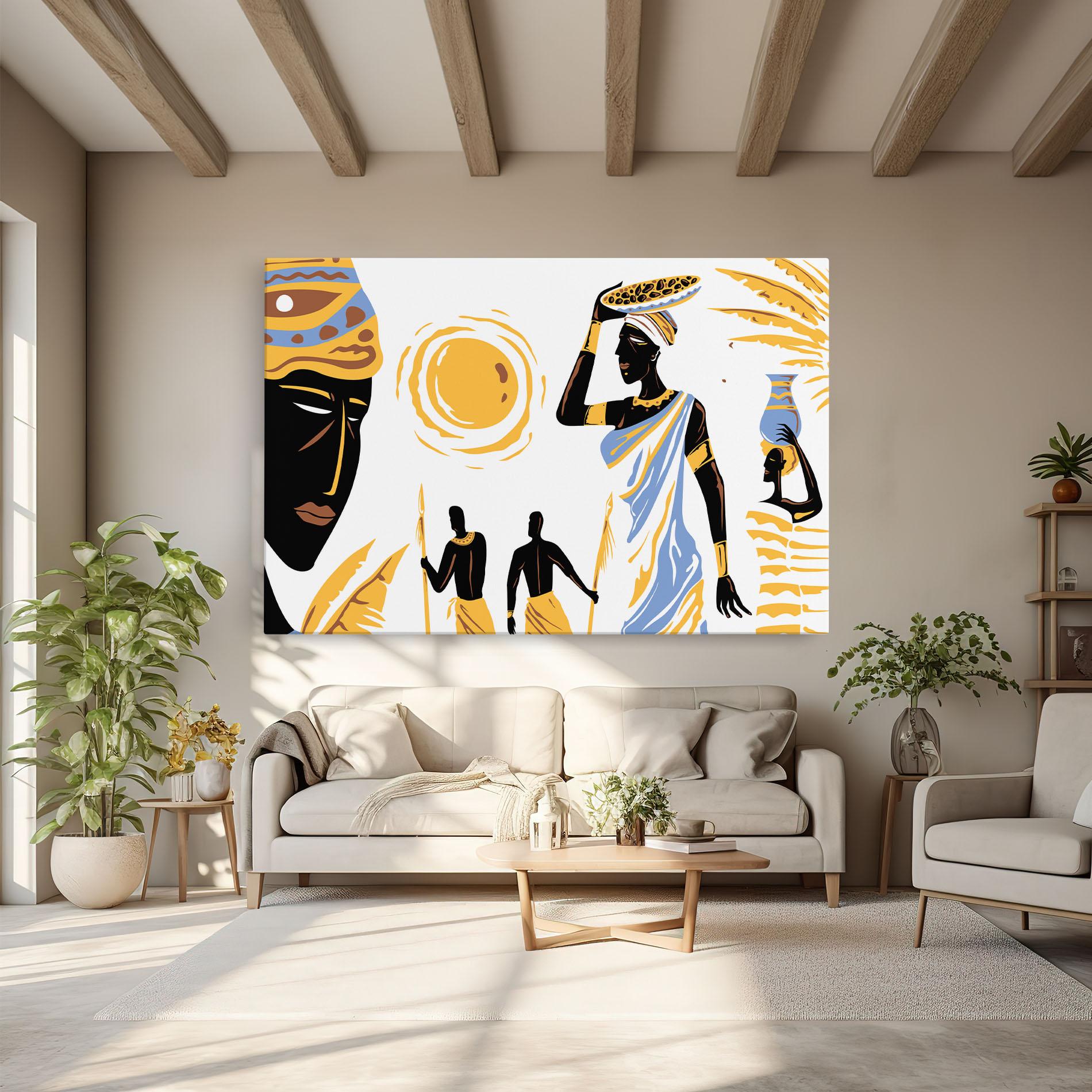 Tablou Canvas African Drawing mockup 6