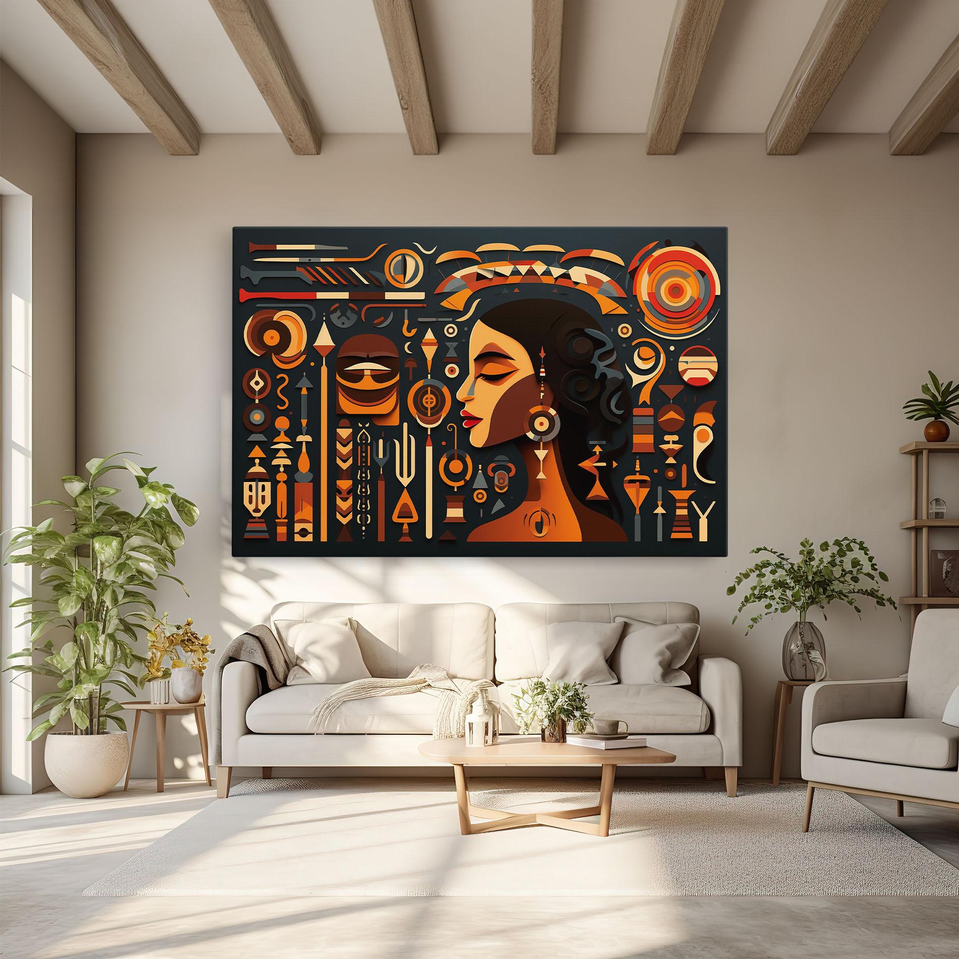 Tablou Canvas Old Cultural Elements mockup 6