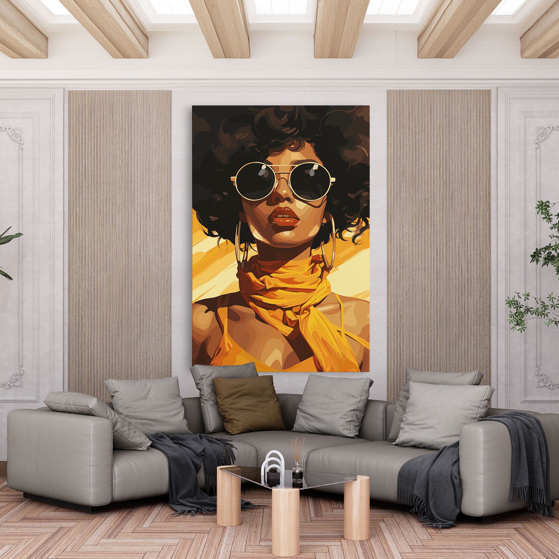 African Yellow Woman mockup 6
