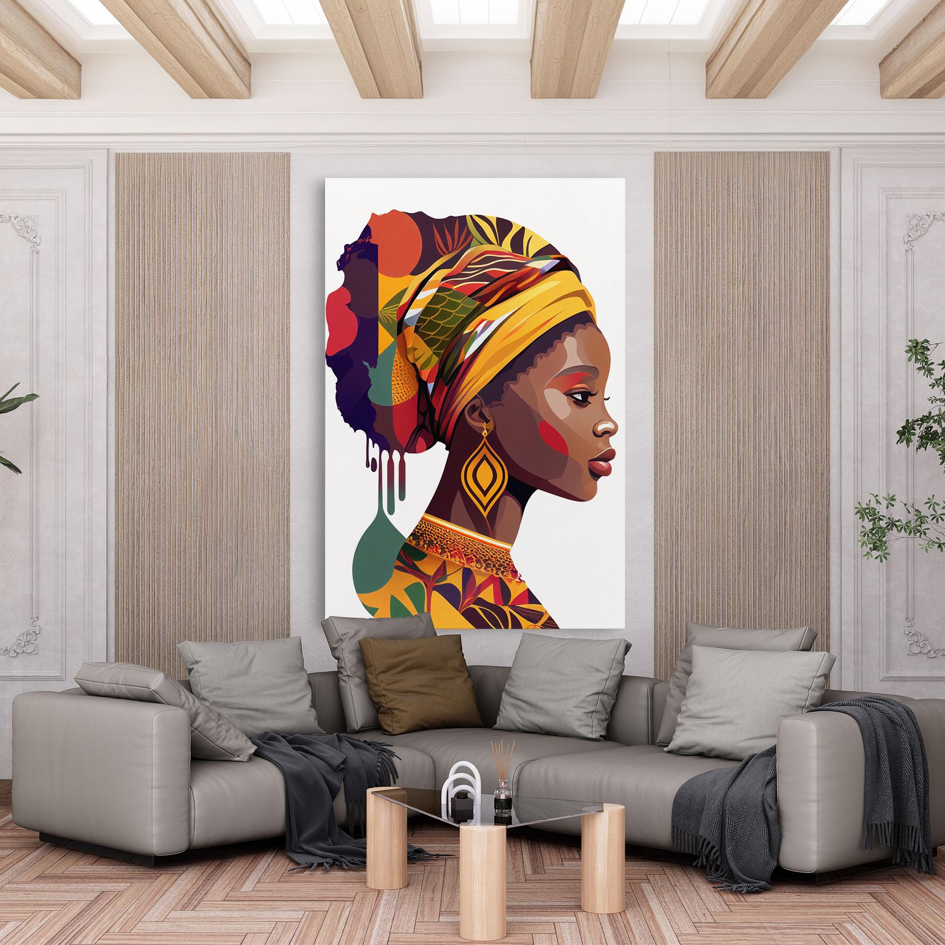 Tablou Canvas Colorful African mockup 6