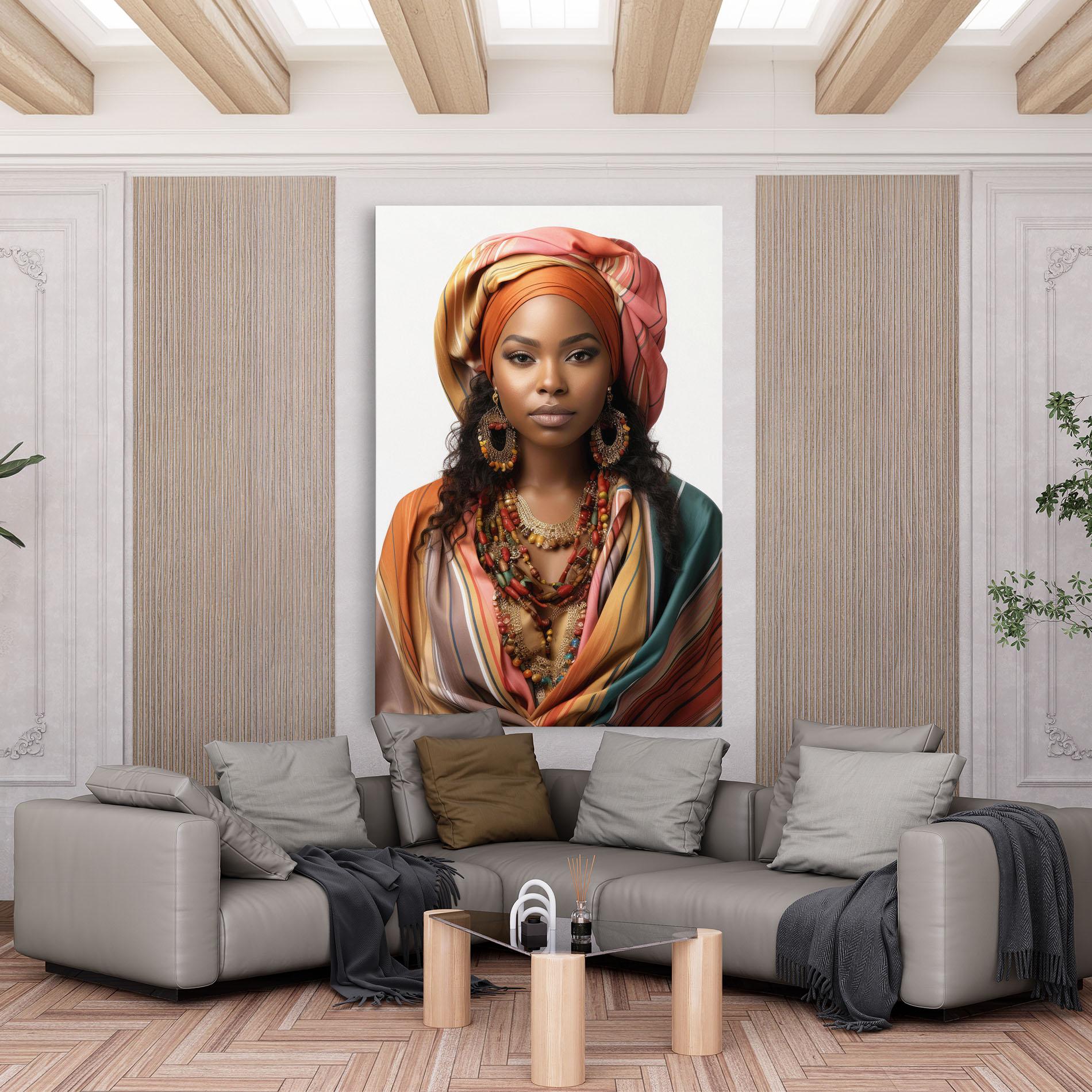Tablou Canvas East African Woman mockup 6