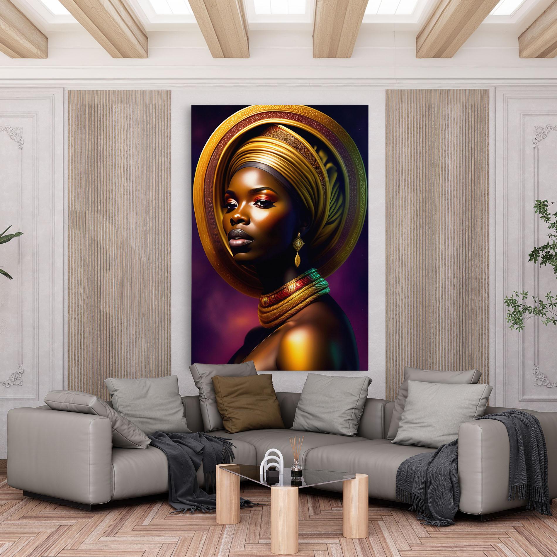 Tablou Canvas Golden Crown Woman mockup 6