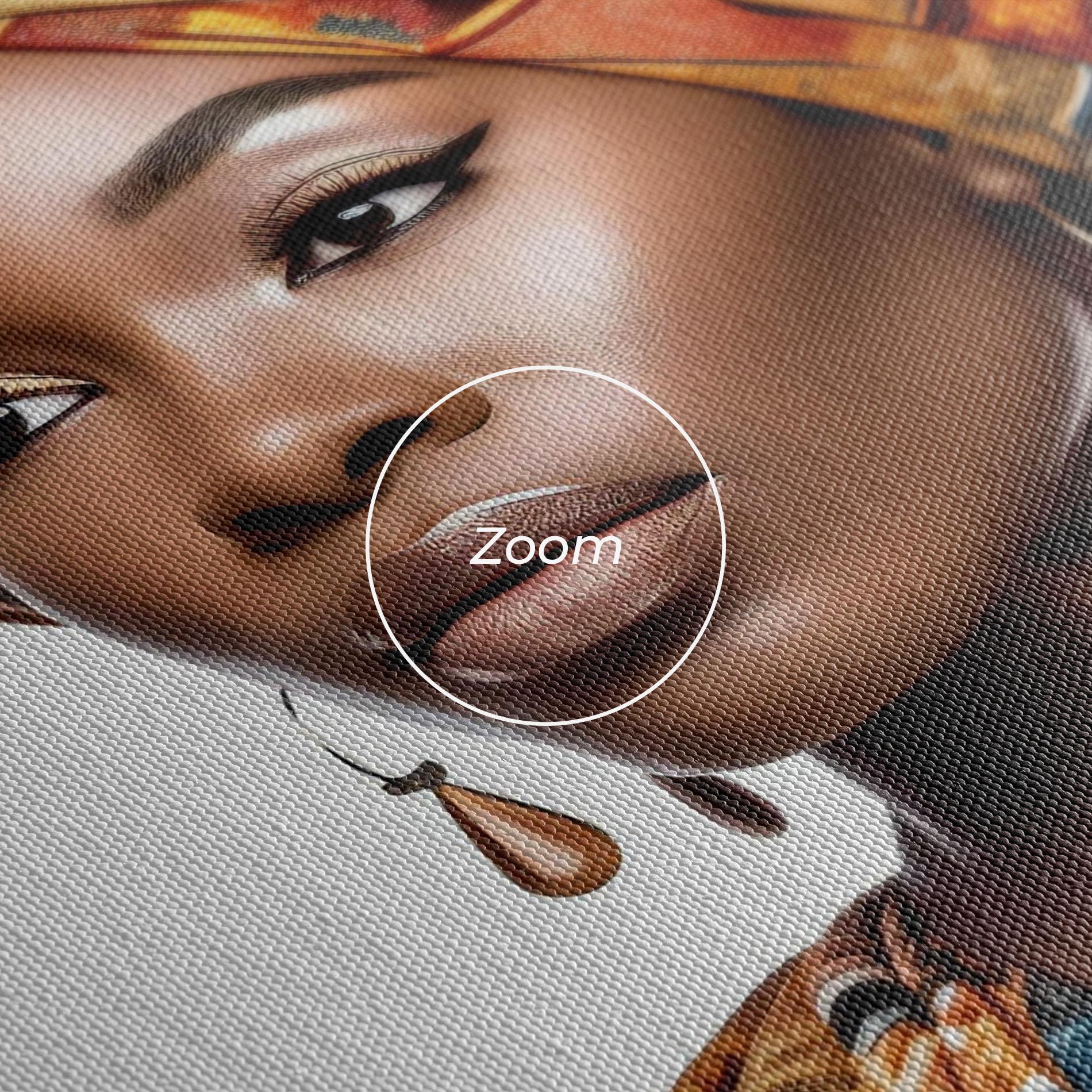 Tablou Canvas African Woman Turban mockup 3