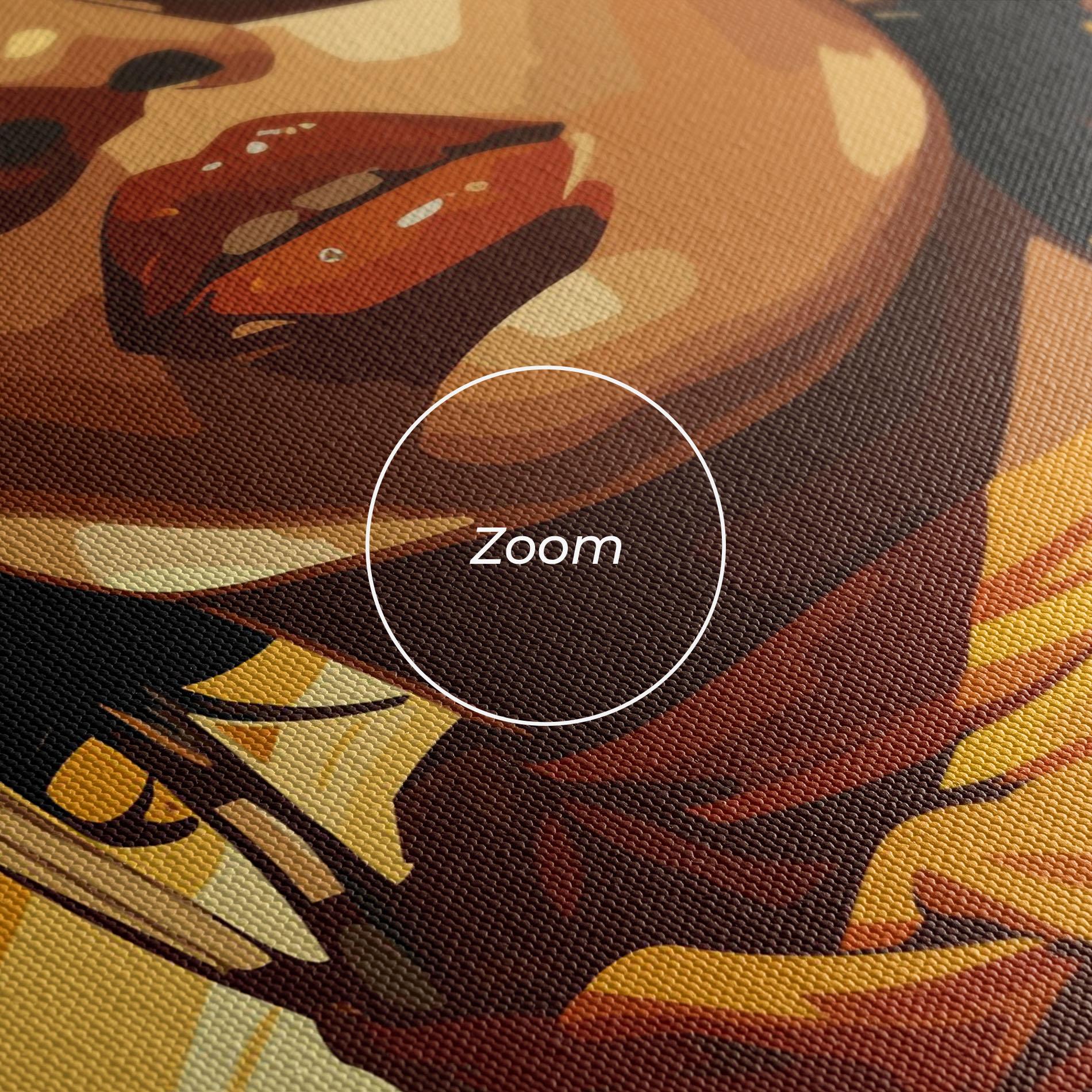 Tablou Canvas African Yellow Woman mockup 3