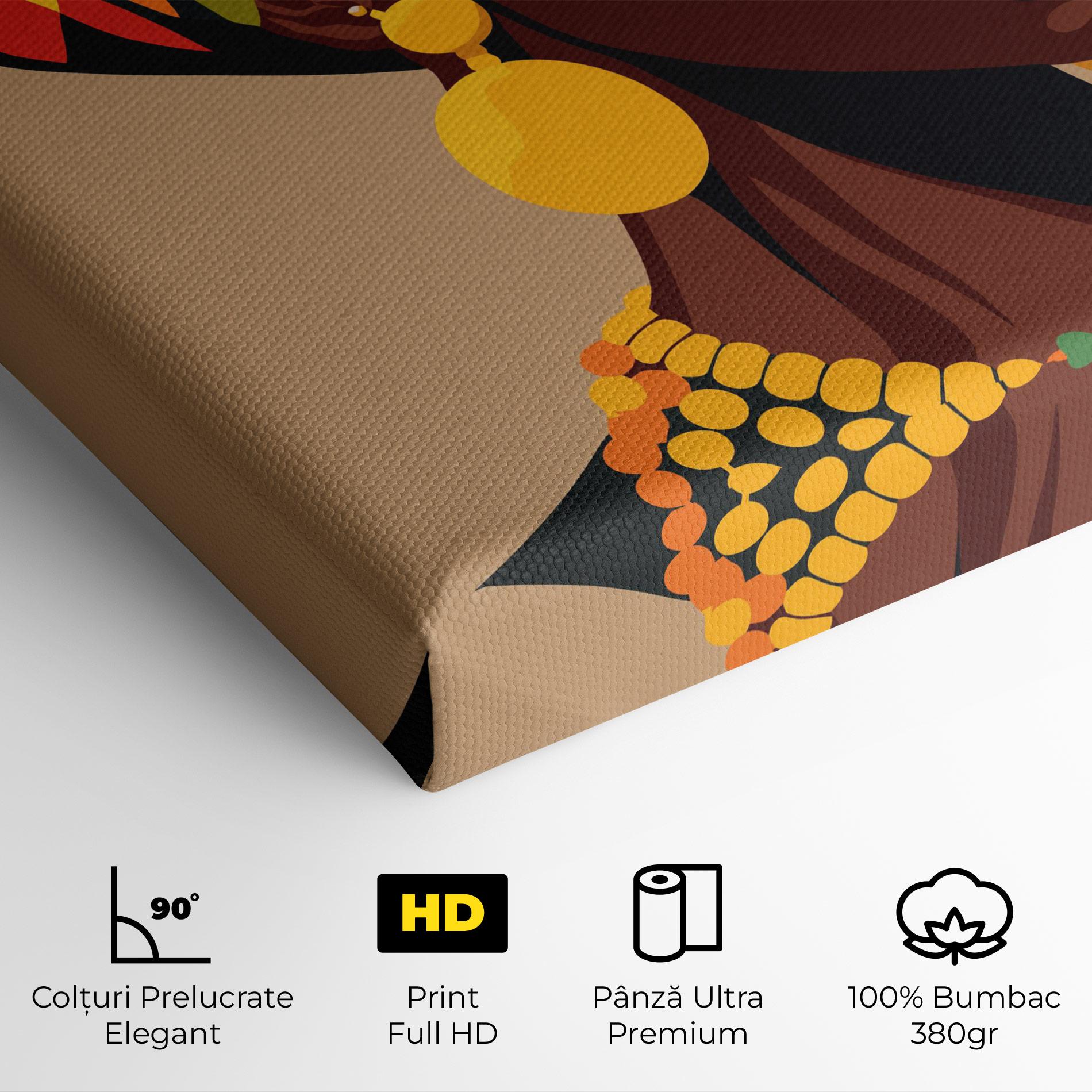 Tablou Canvas African Earrings mockup 4