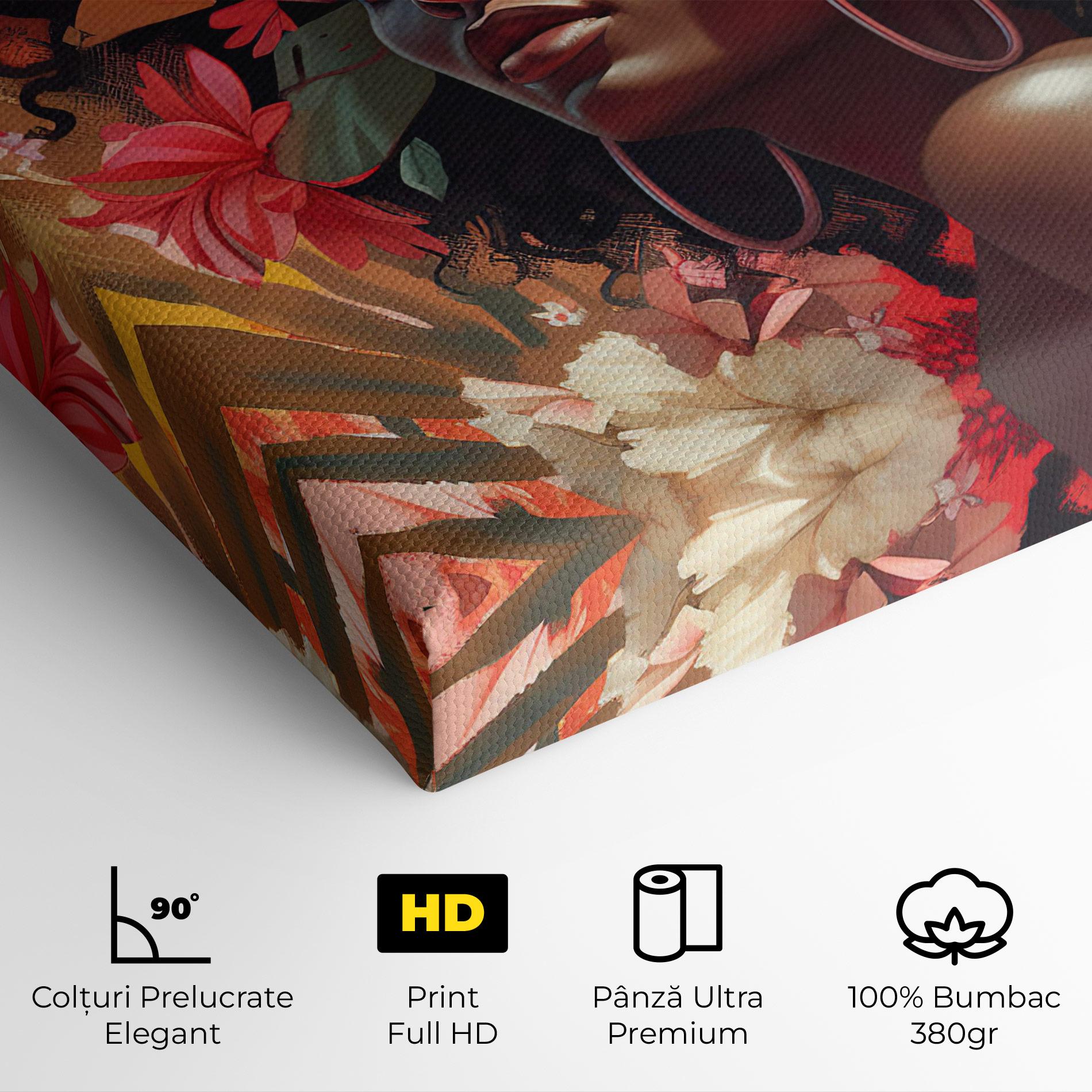 Tablou Canvas African Flower Woman mockup 4