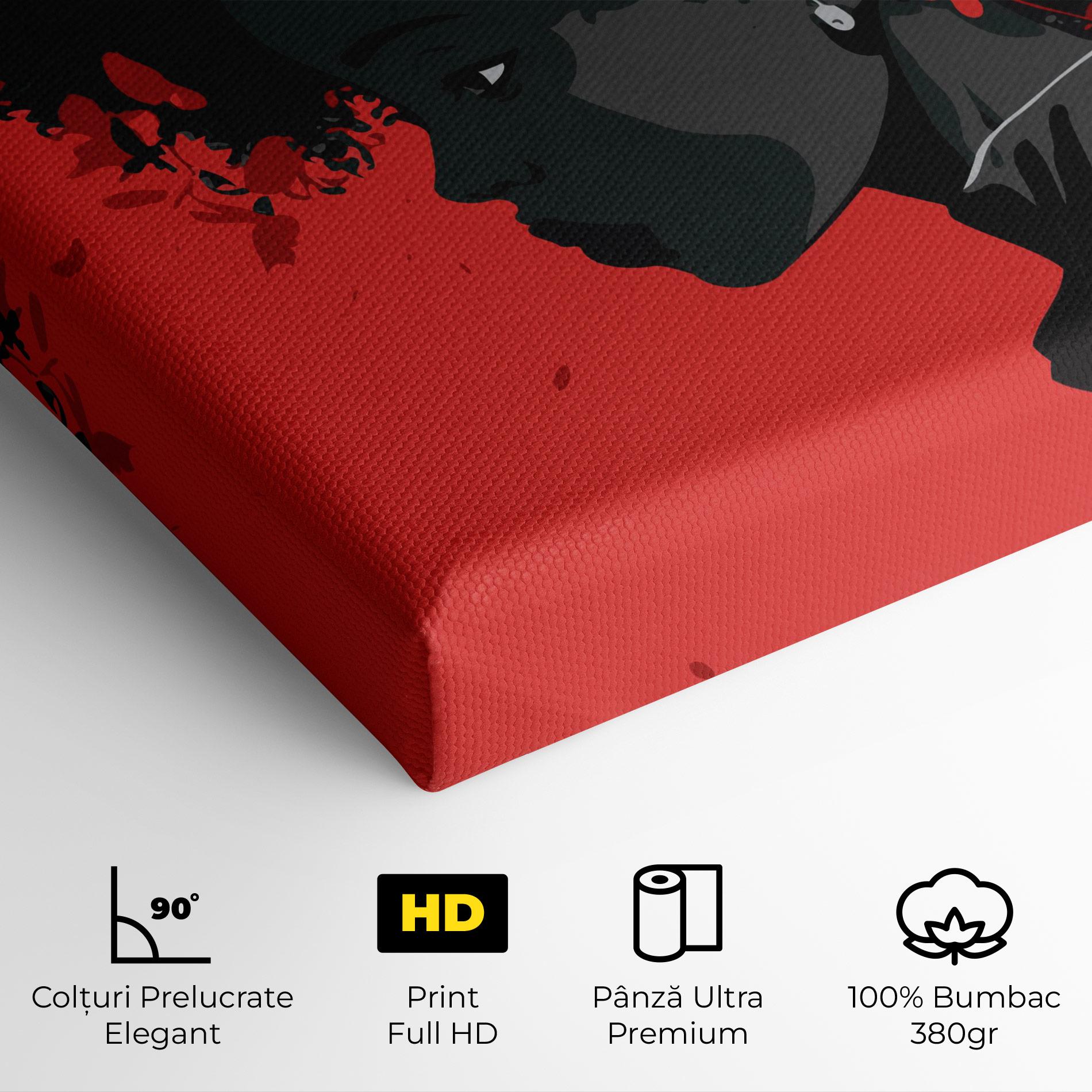 Tablou Canvas African Red Flower mockup 4