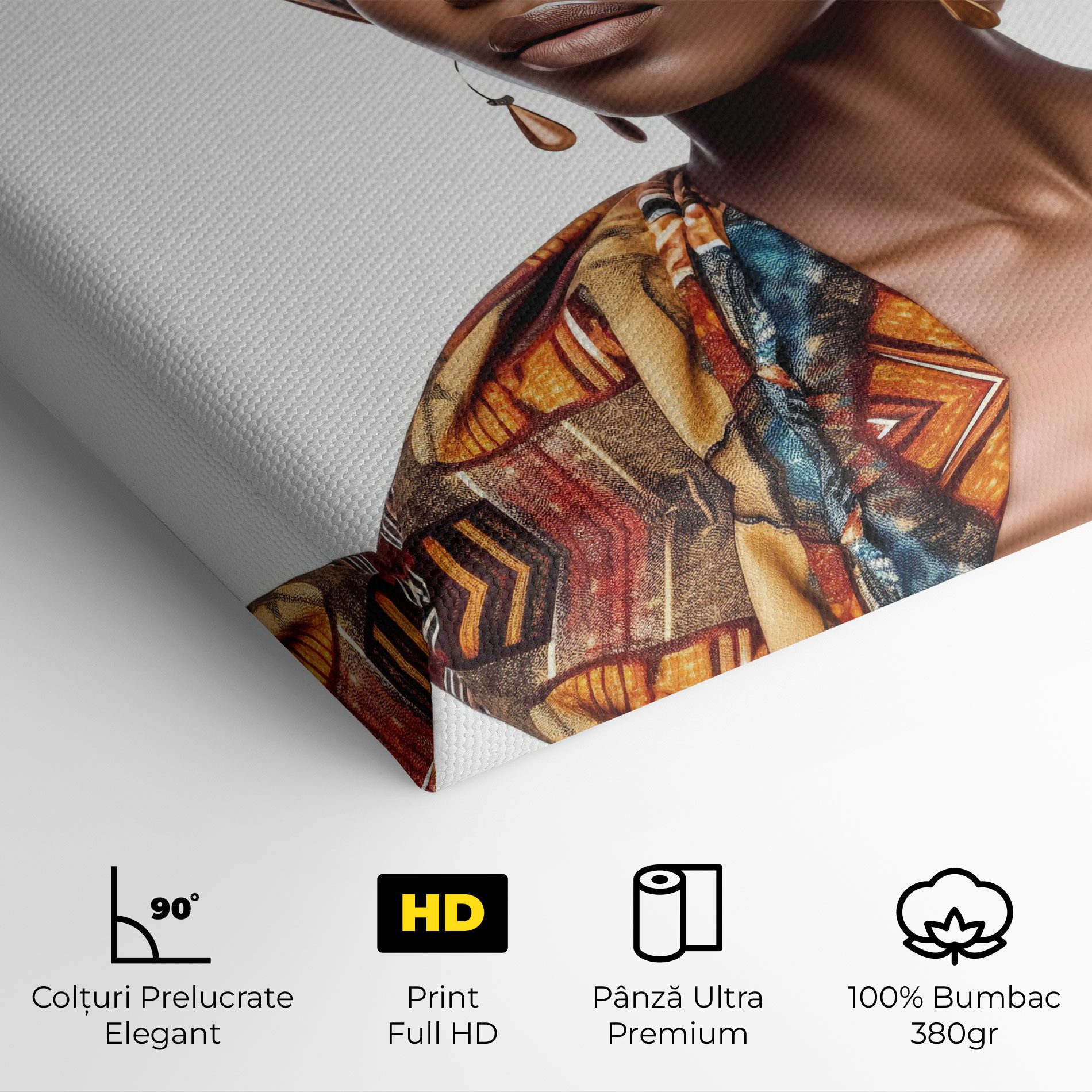 African Woman Turban mockup 4