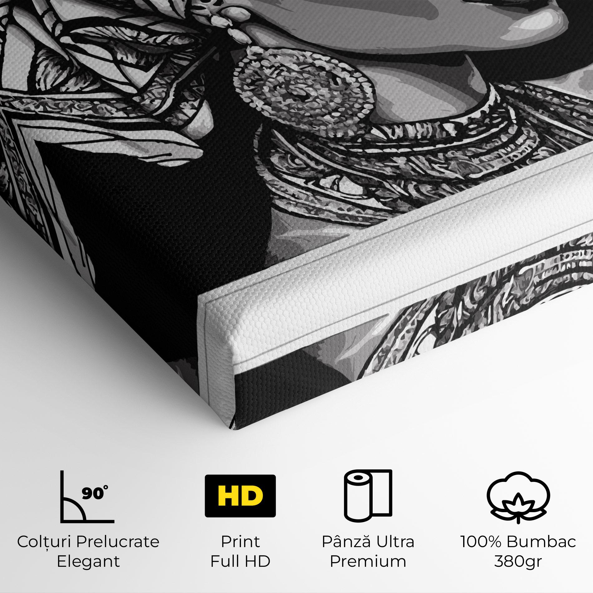 Tablou Canvas Beautiful African Lady mockup 4